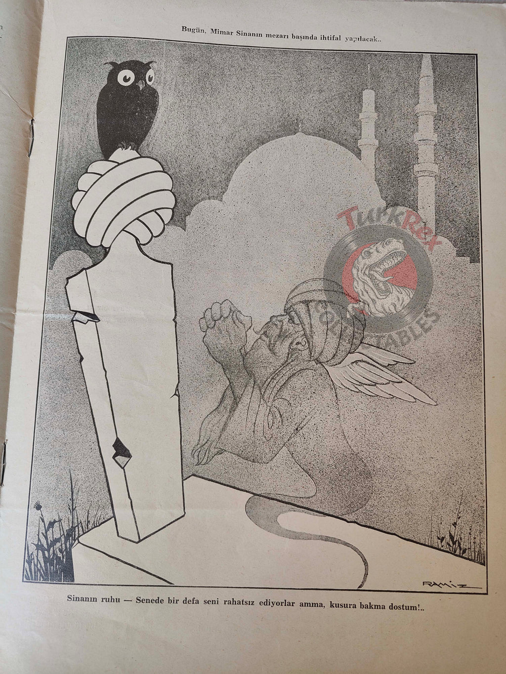 Akbaba 1936 Humor Magazine Turkish Turkey France War WW2 era Versailles Telefunken Ethiopia