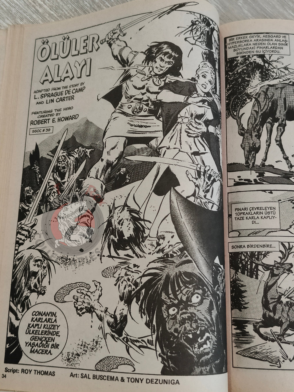 Conan #23 The Savage Sword of Conan #39 Turkish Comic Turkey
