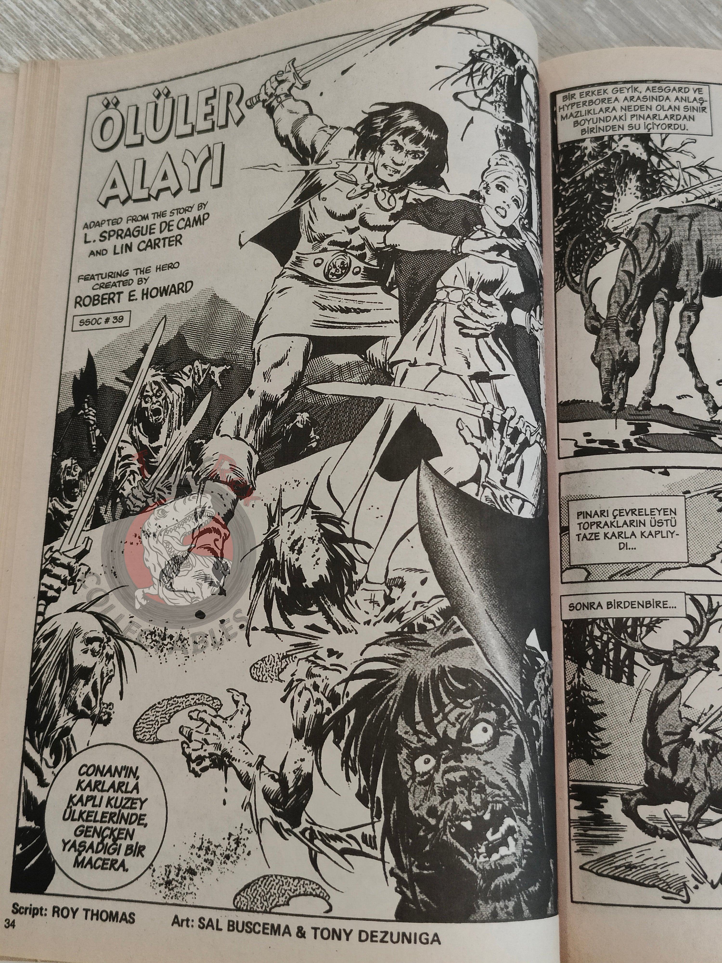 Conan #23 The Savage Sword of Conan #39 Turkish Comic Turkey
