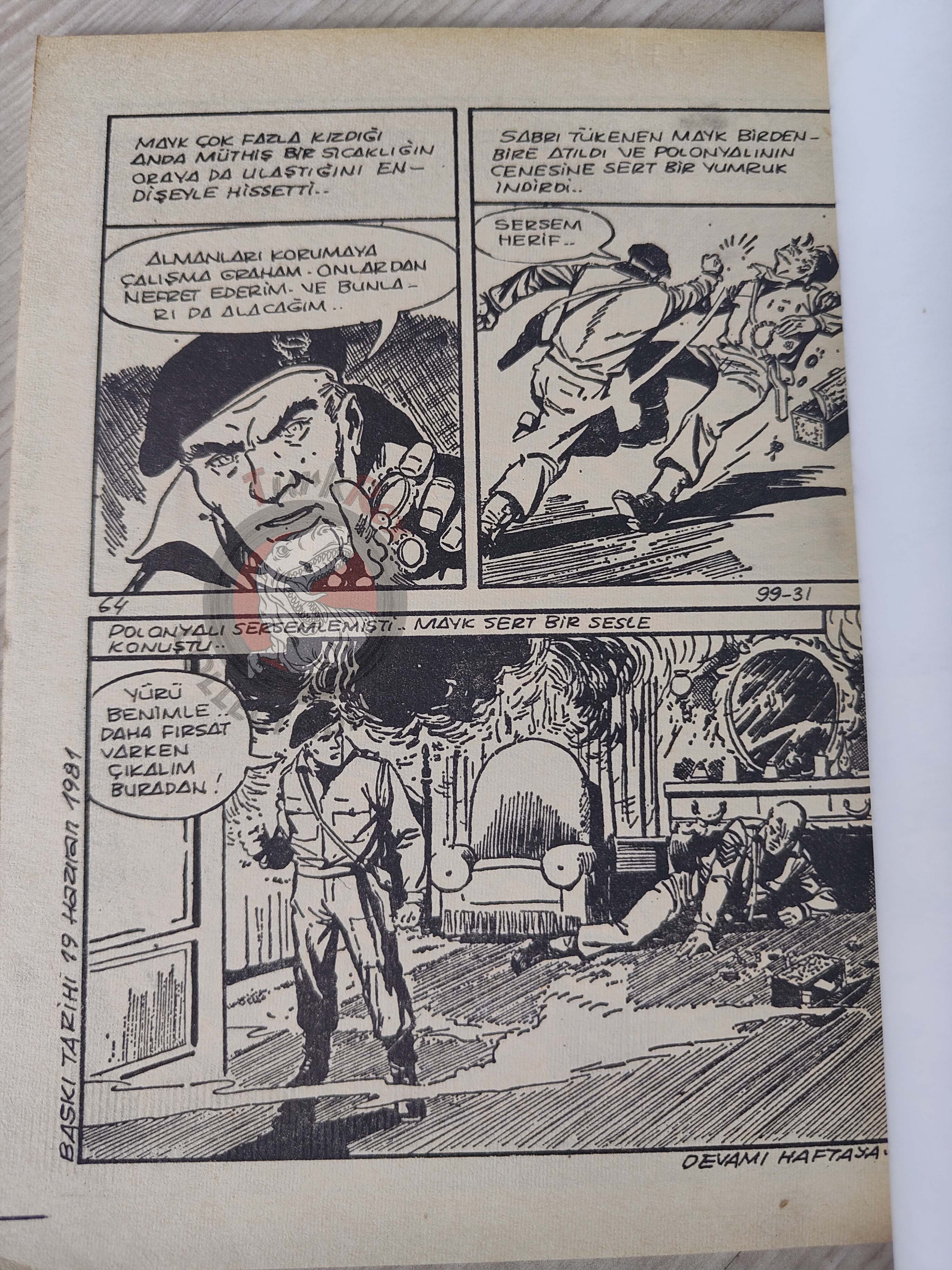 War Picture Library #8 1981 Turkish Comic Turkey WW2 stories