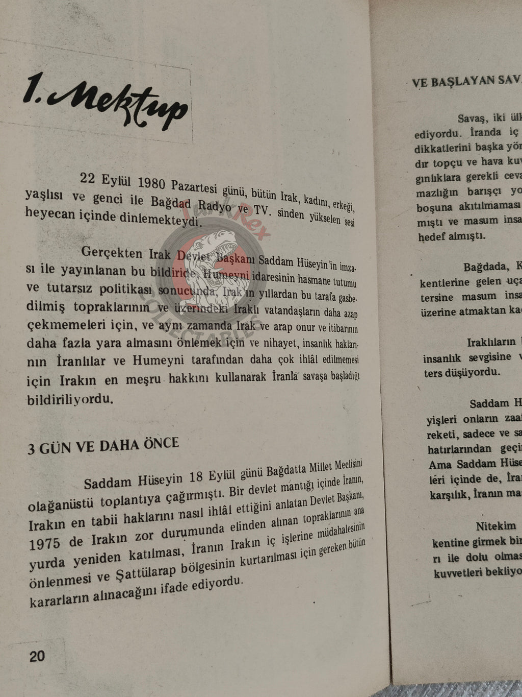Saddam Hussein - The Story Of A War 1980s Propaganda Book Turkish Middle East