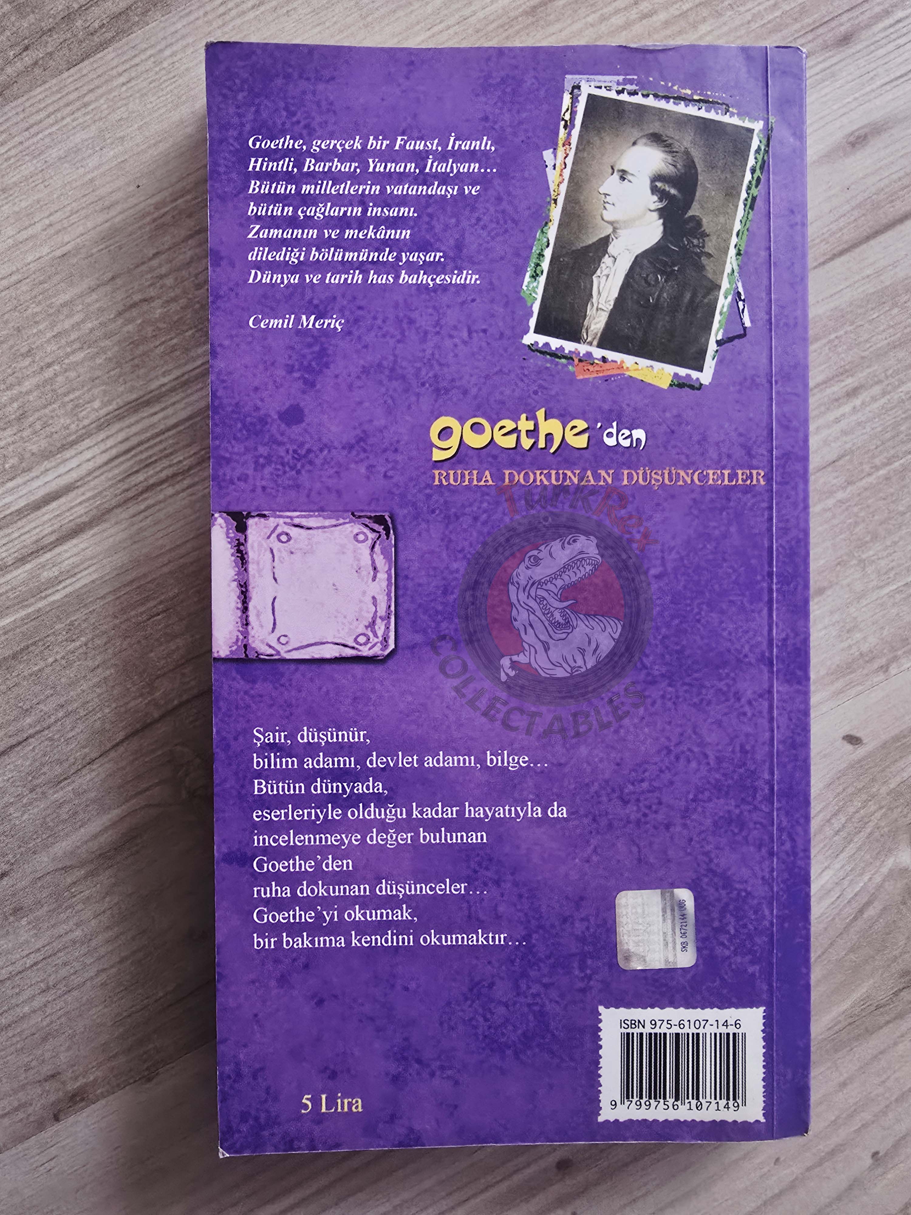 Goethe – Goethe's Thoughts That Touch The Soul 2006 Turkish Book Turkey