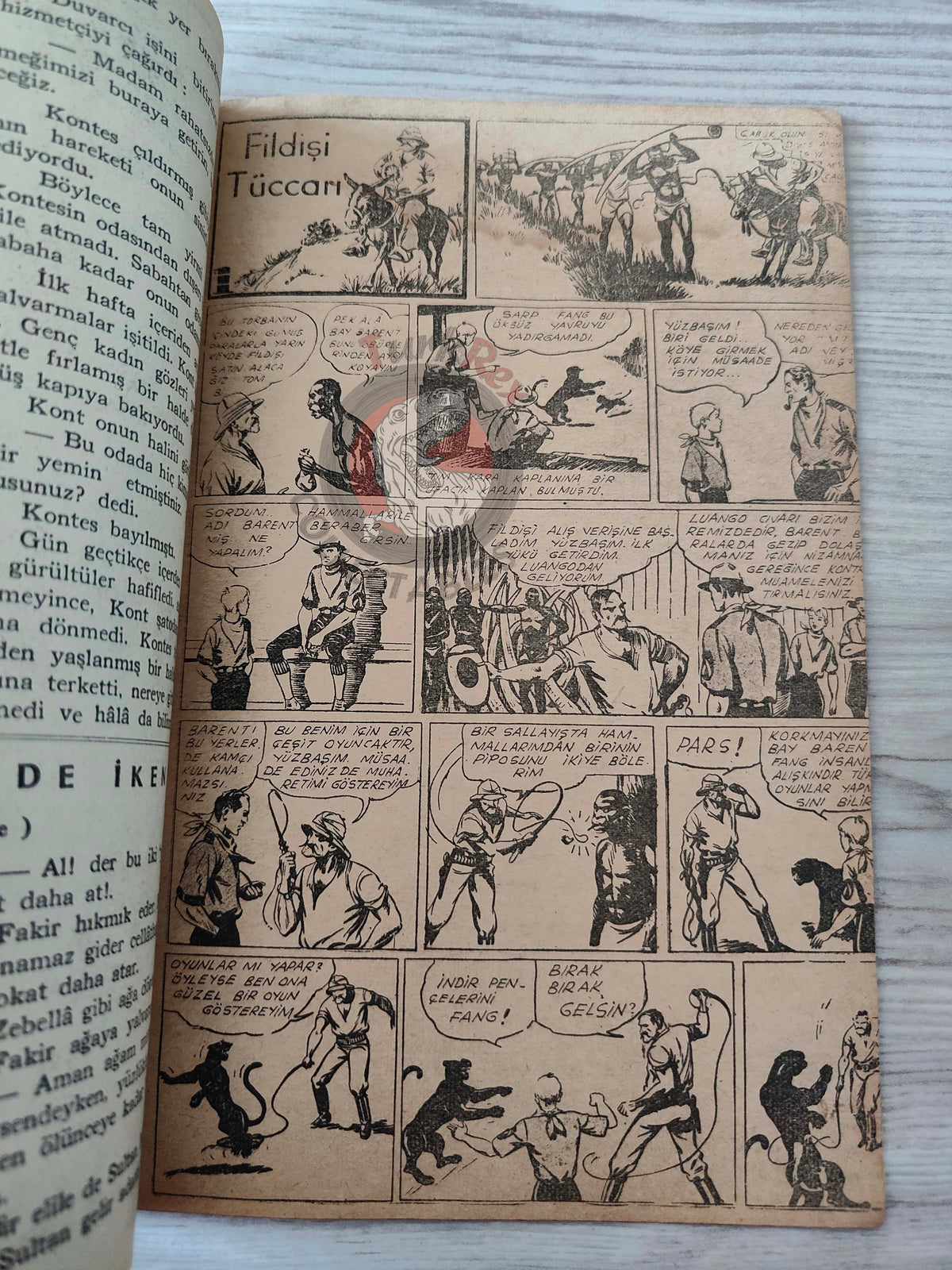 1001 Roman 1944 Tim Tyler’s Luck Turkish Comic Mag Turkey