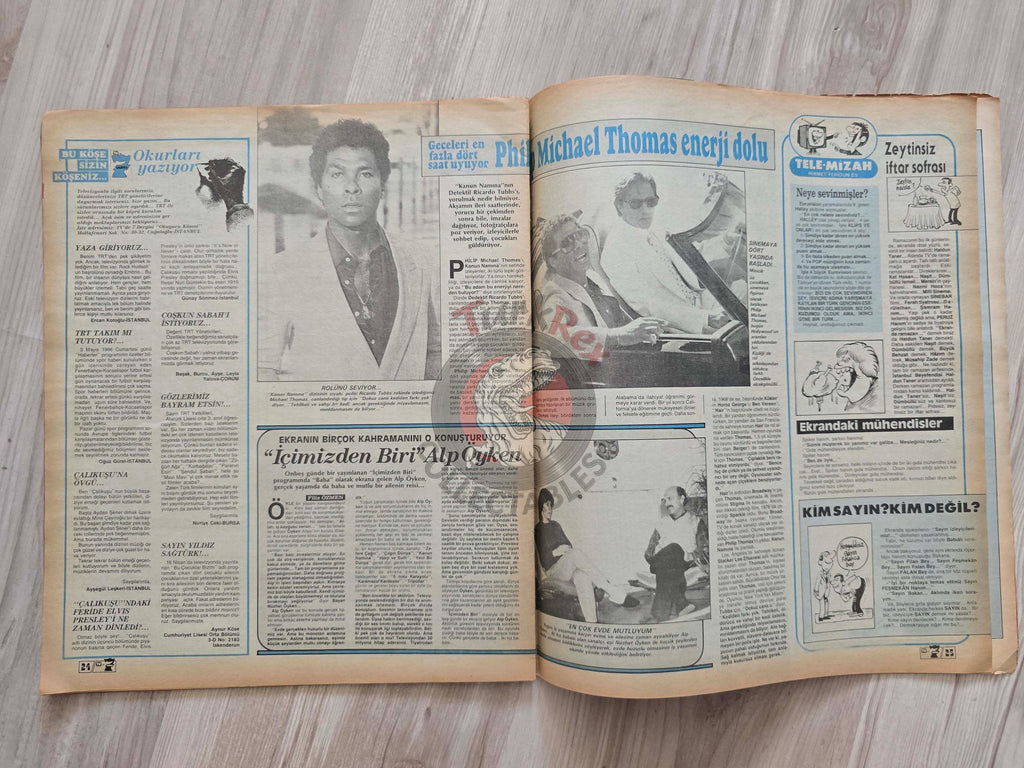 TV'de 7 Gong 1986 Superman Turkish Magazine Turkey Christopher Reeve Madonna