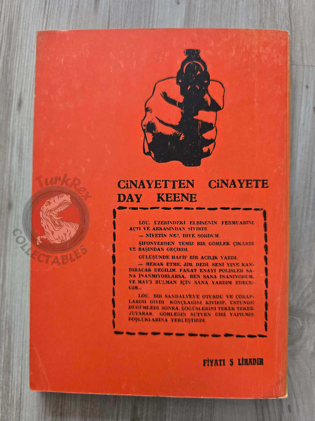 Jim Charters – Murder on the Side 1968 1st Turkish Book Turkey Day Keene