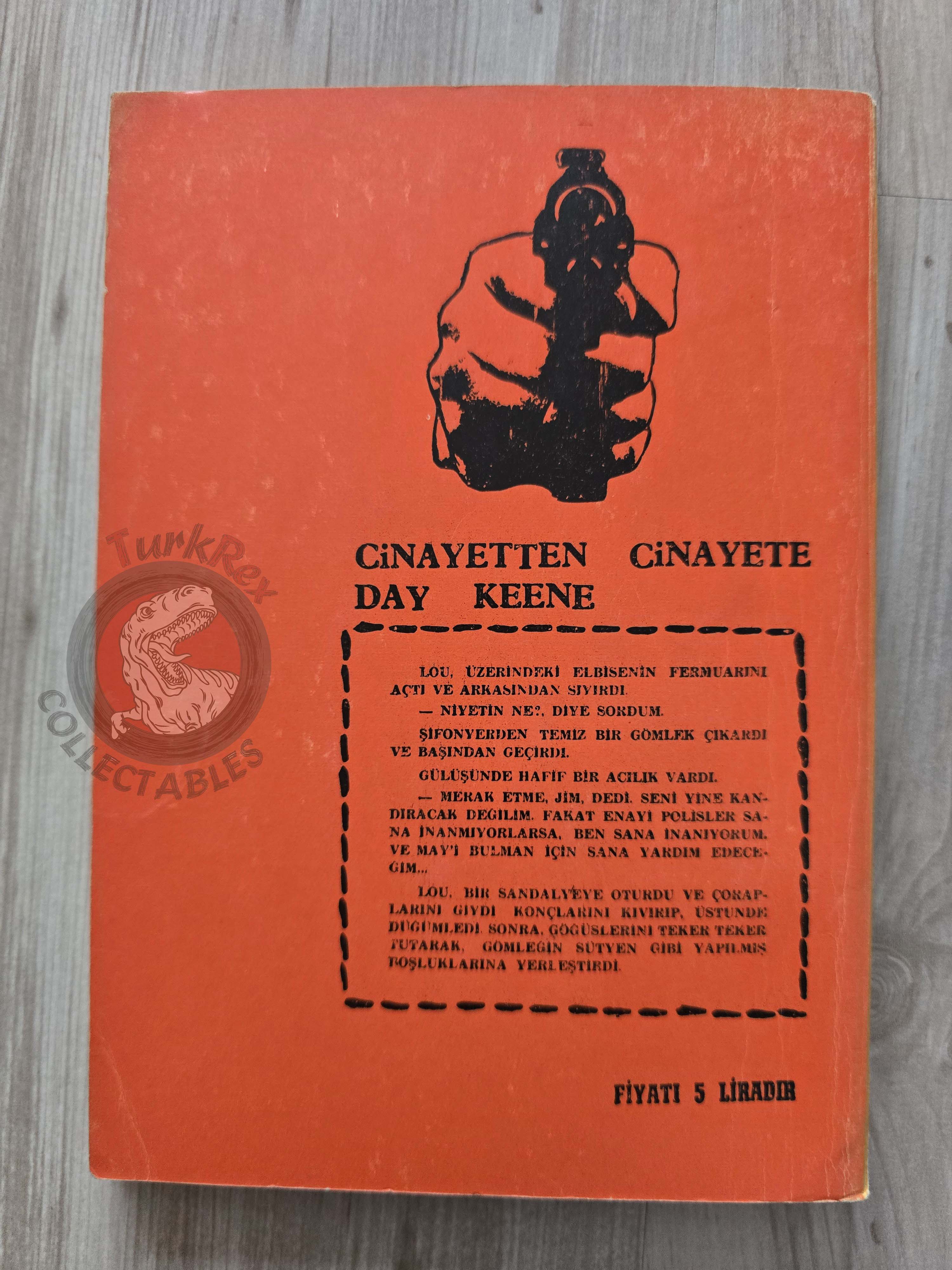 Jim Charters – Murder on the Side 1968 1st Turkish Book Turkey Day Keene