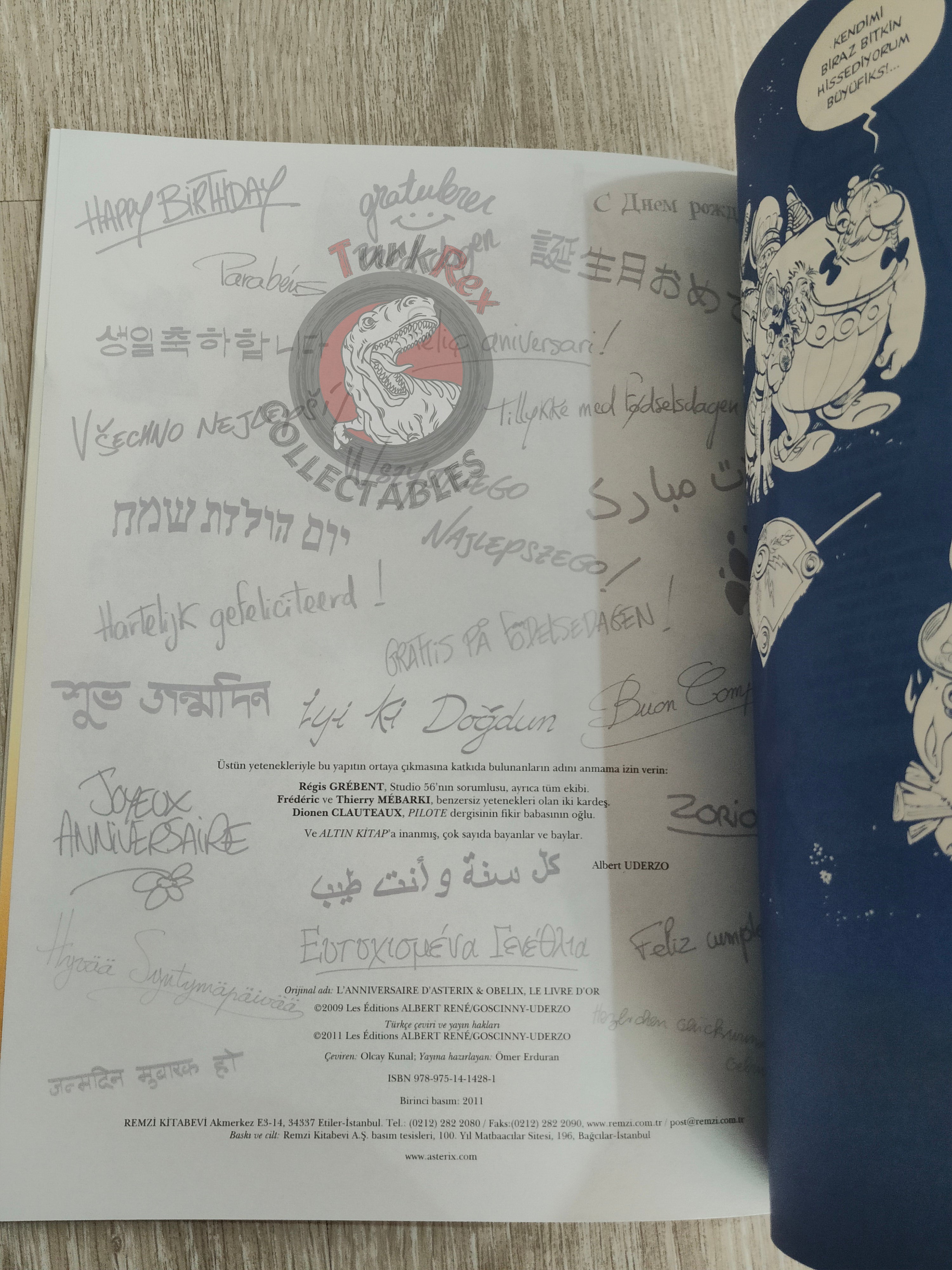 Asterix – Asterix and Obelix’s Birthday 2011 1st Edition Turkish Edition Comic Turkey