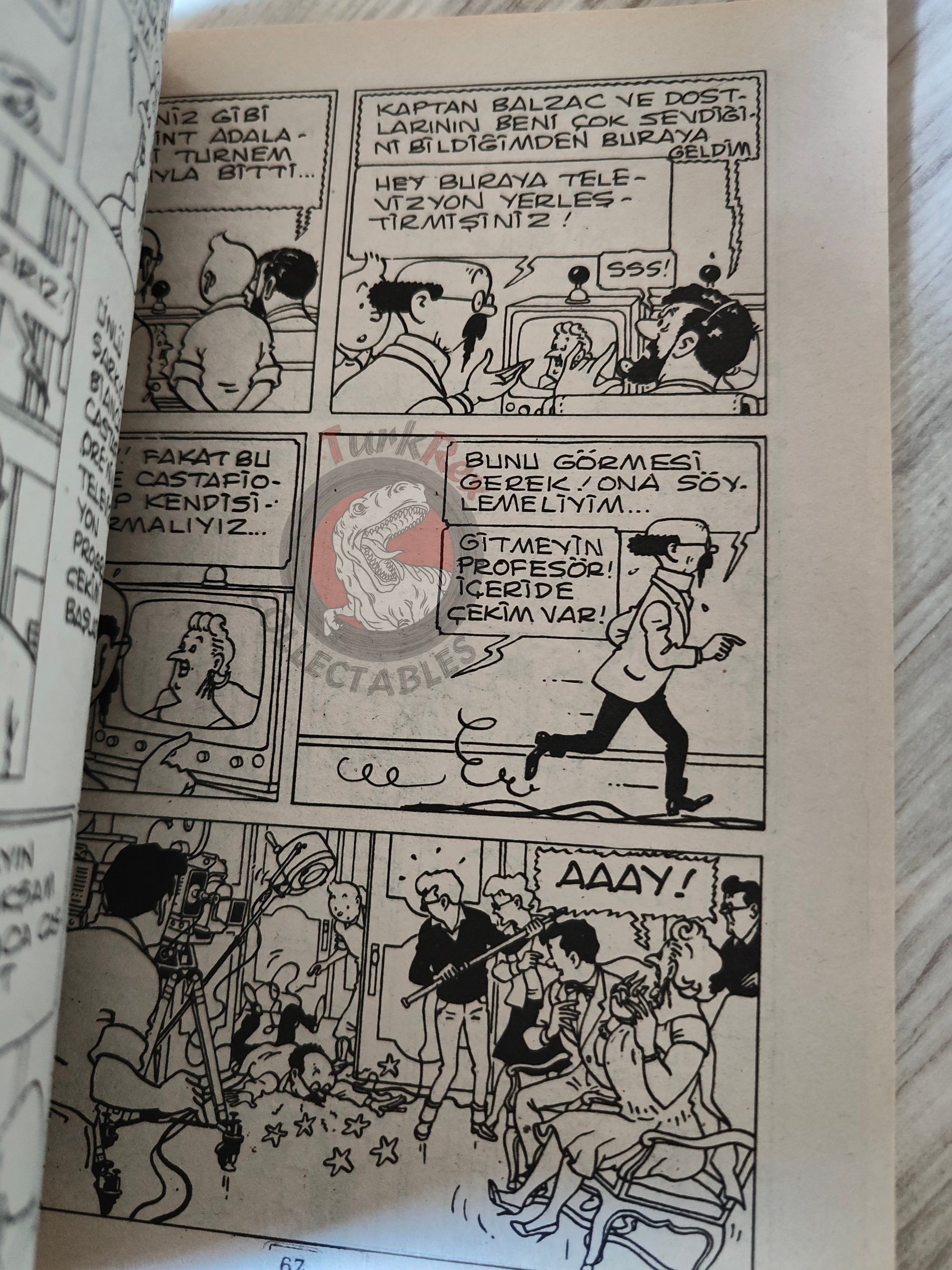 Tintin – The Castafiore Emerald  mid 1980s Turkish Edition Comic Turkey 2