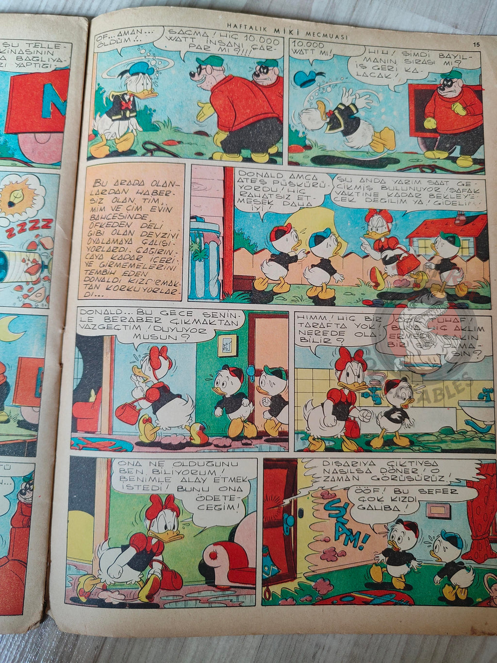 Mickey Mouse Mag #33 1962 Turkish Comic Turkey Walt Disney Donald Duck