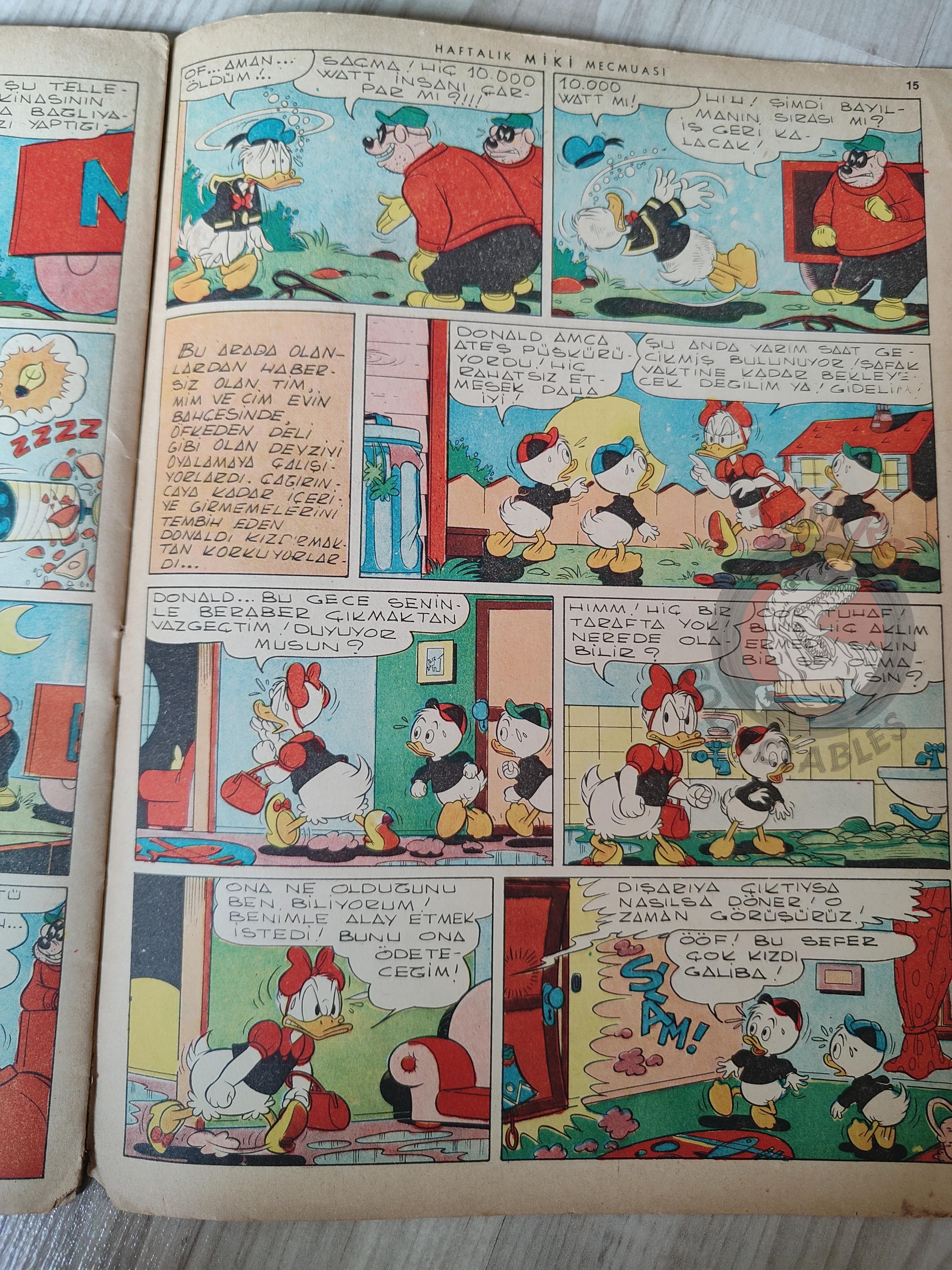 Mickey Mouse Mag #33 1962 Turkish Comic Turkey Walt Disney Donald Duck