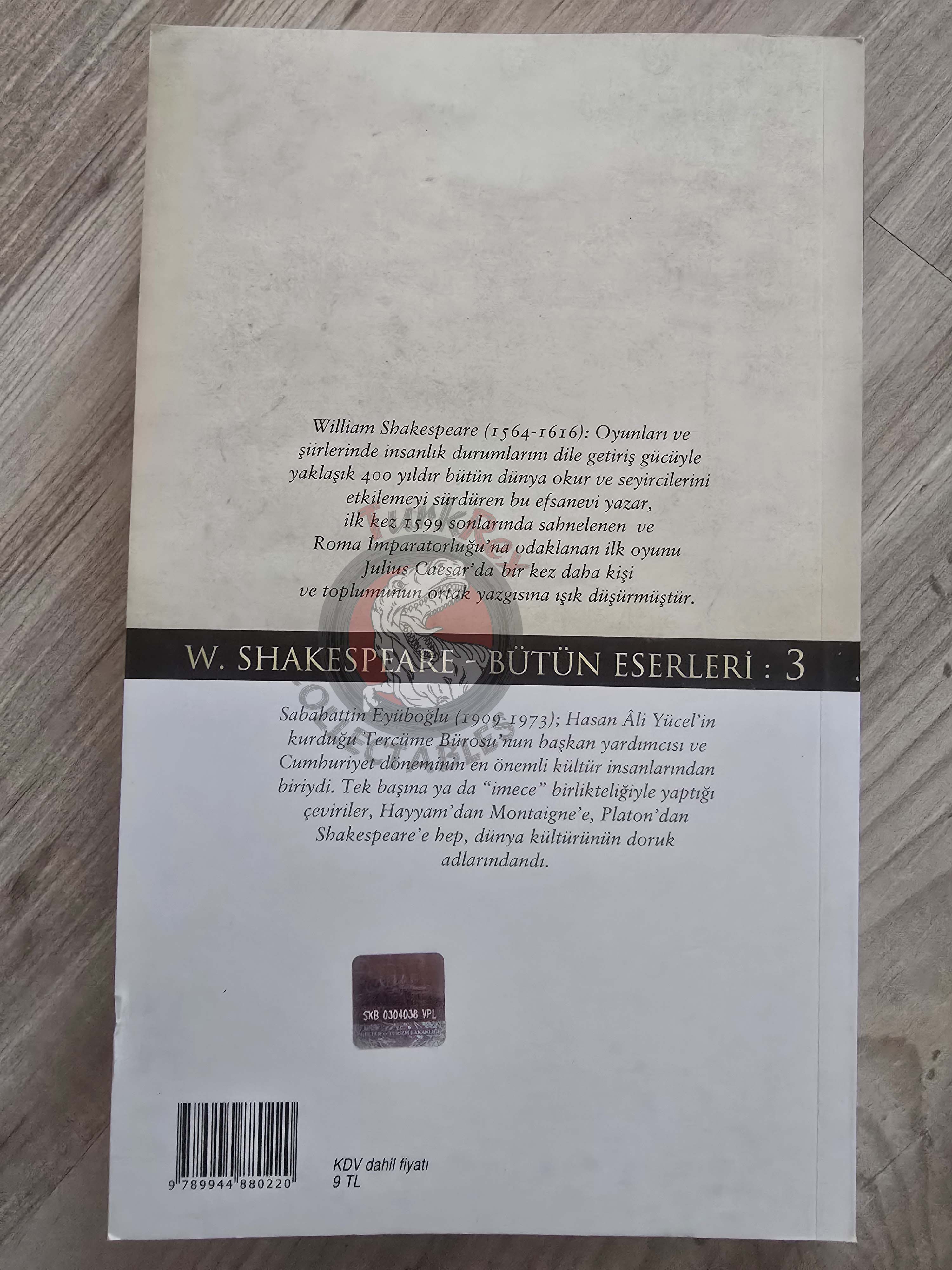 William Shakespeare – Julius Caesar 2009 Turkish Book Turkey