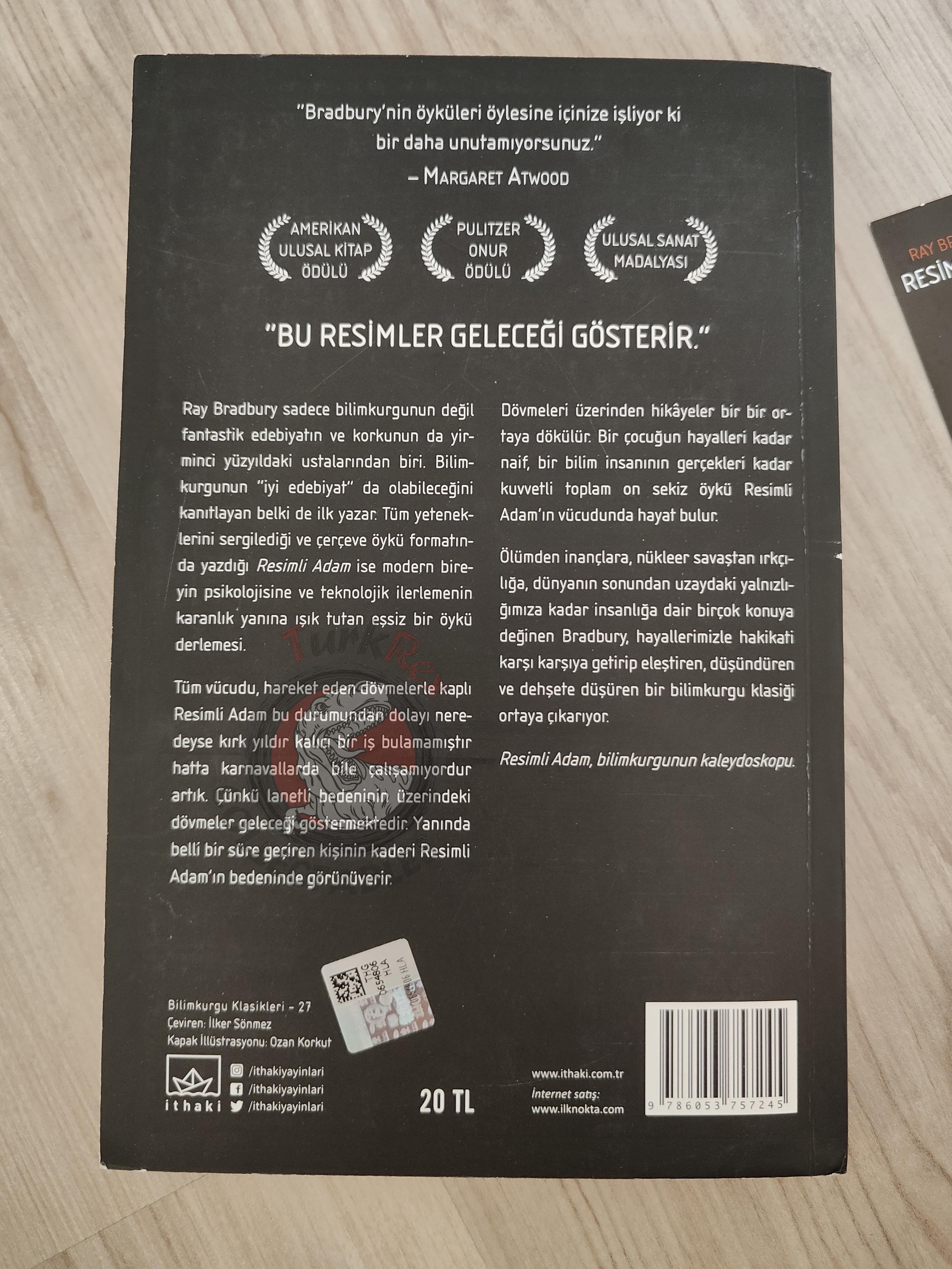 Ray Bradbury  – The Illustrated Man 2017 Turkish Book Turkey