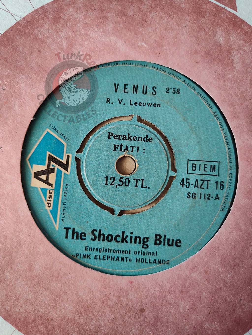 Shocking Blue – Venus / Hot Sand 7" Turkish Pressing Vinyl Turkey Edition 2
