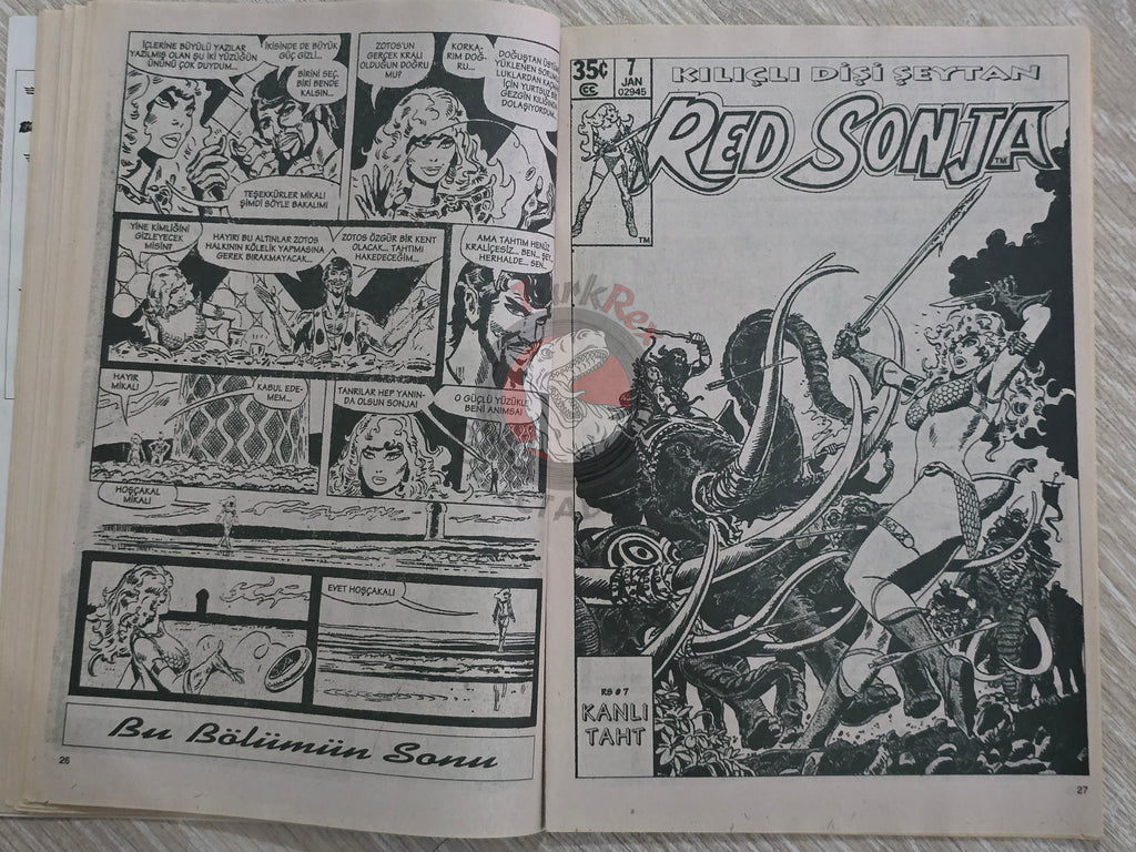 Red Sonja #7 2000 Turkish Comic Turkey vol 1 #6 #7 #8
