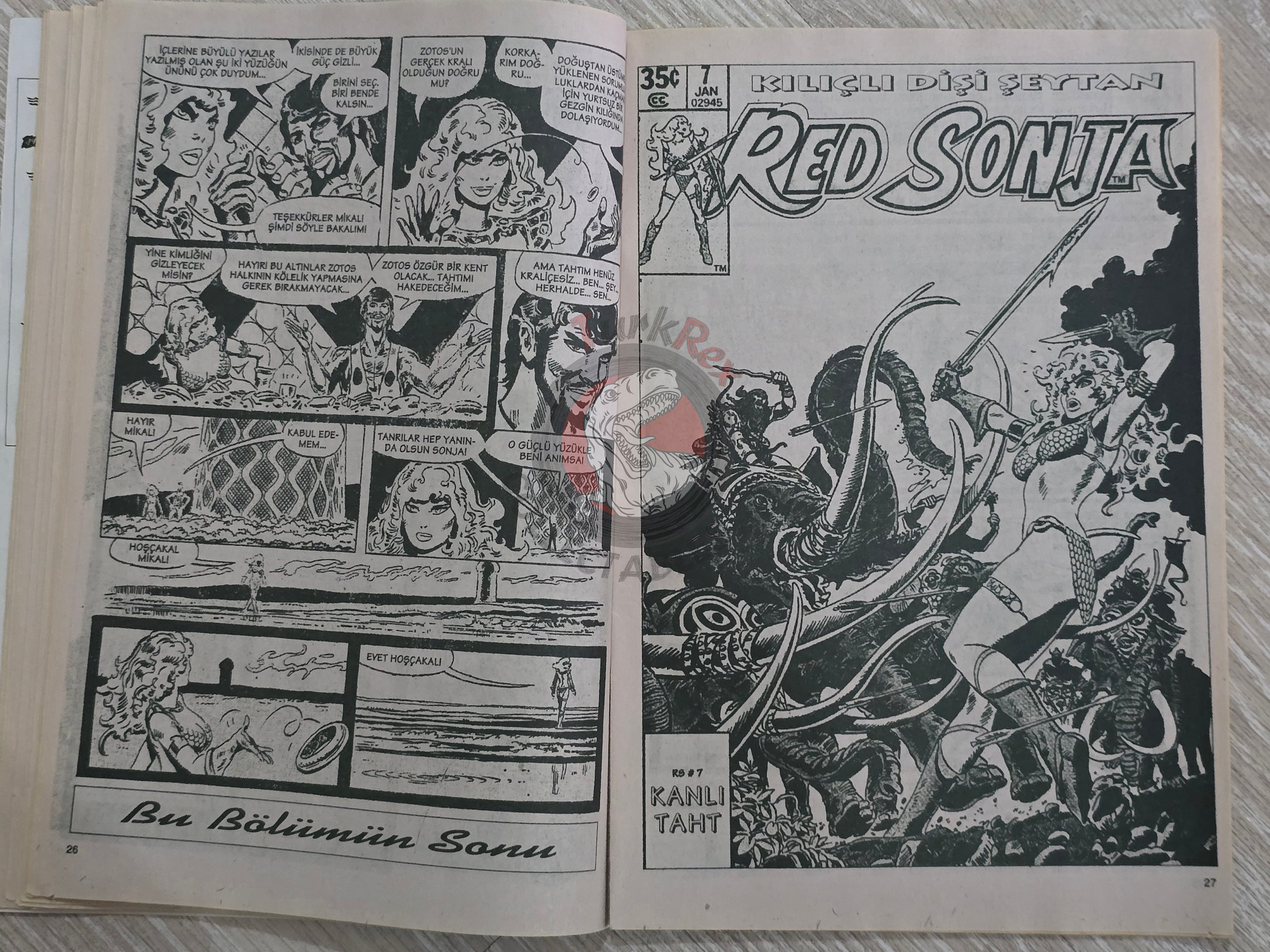 Red Sonja #7 2000 Turkish Comic Turkey vol 1 #6 #7 #8