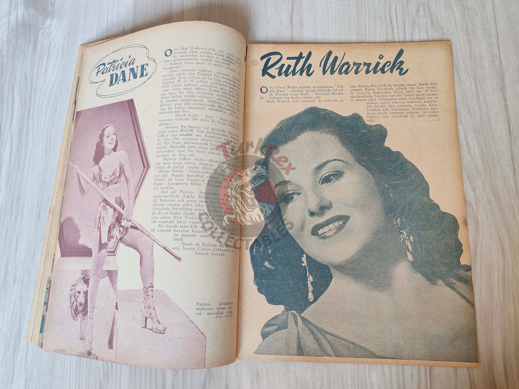 Yıldız 1944 Maria Montez Turkish Mag Turkey Hollywood Melvyn Douglas Deanna Durbin Ann Sheridan
