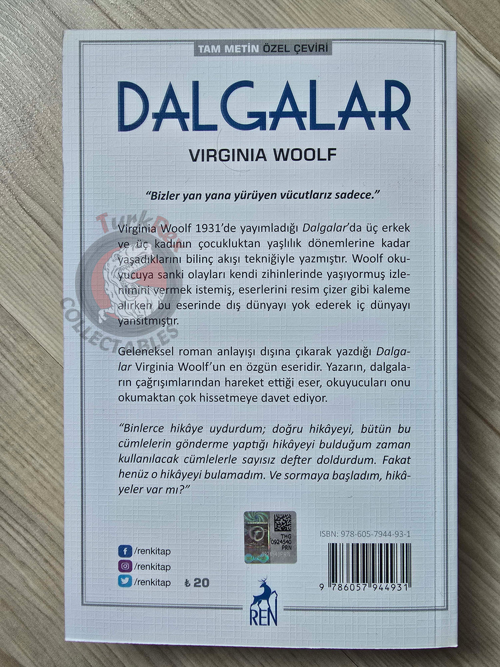 Virginia Woolf – The Waves 2019 Turkish Book Turkey
