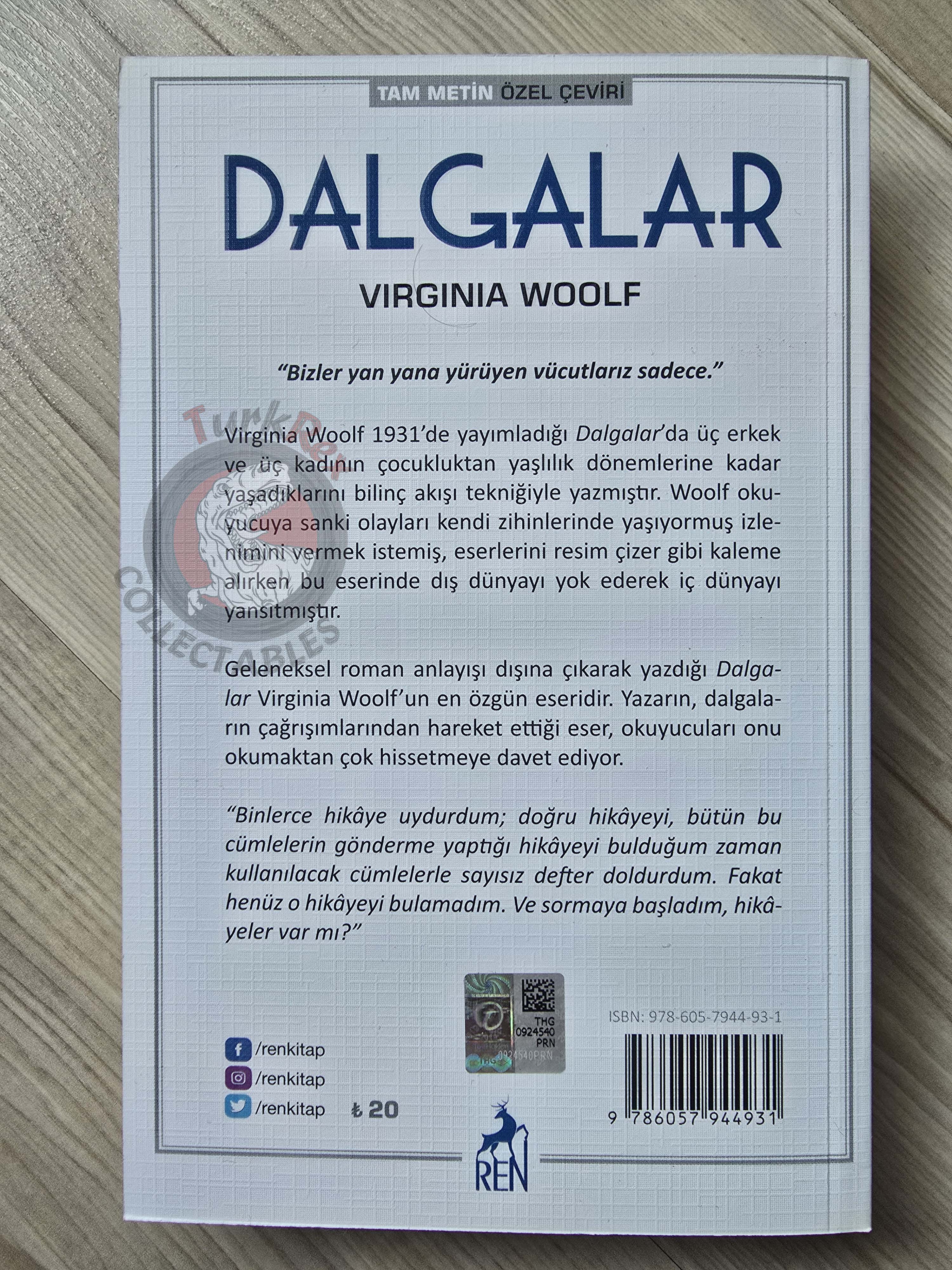 Virginia Woolf – The Waves 2019 Turkish Book Turkey