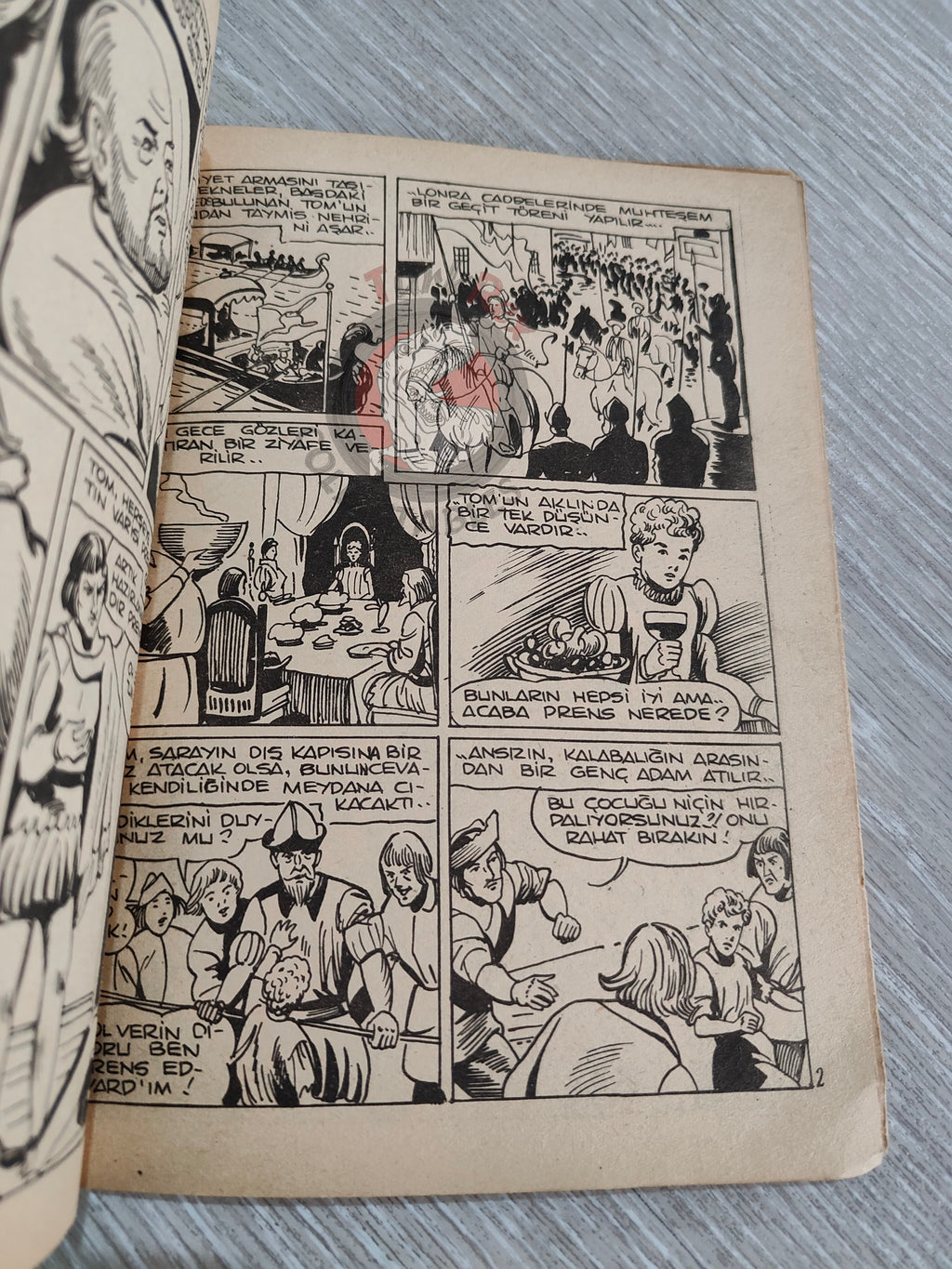 The Prince and the Pauper – Mark Twain 1962 Turkish Comic Turkey Classics Illustrated