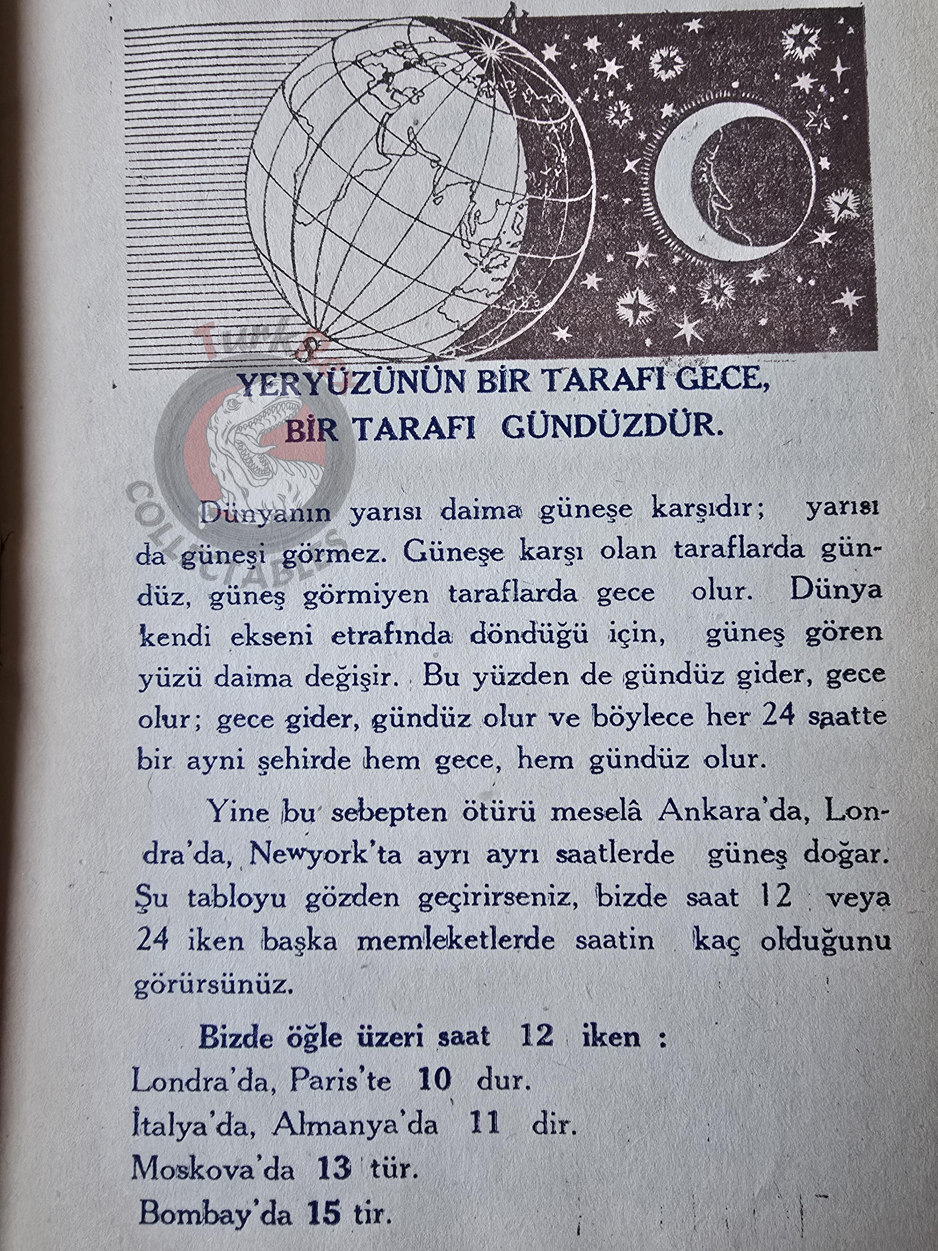 Sky and Stars 1945 1st Turkish Book Turkey