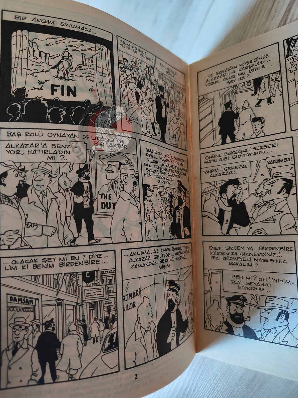 Tintin – The Red Sea Sharks  mid 1980s Turkish Edition Comic Turkey 1