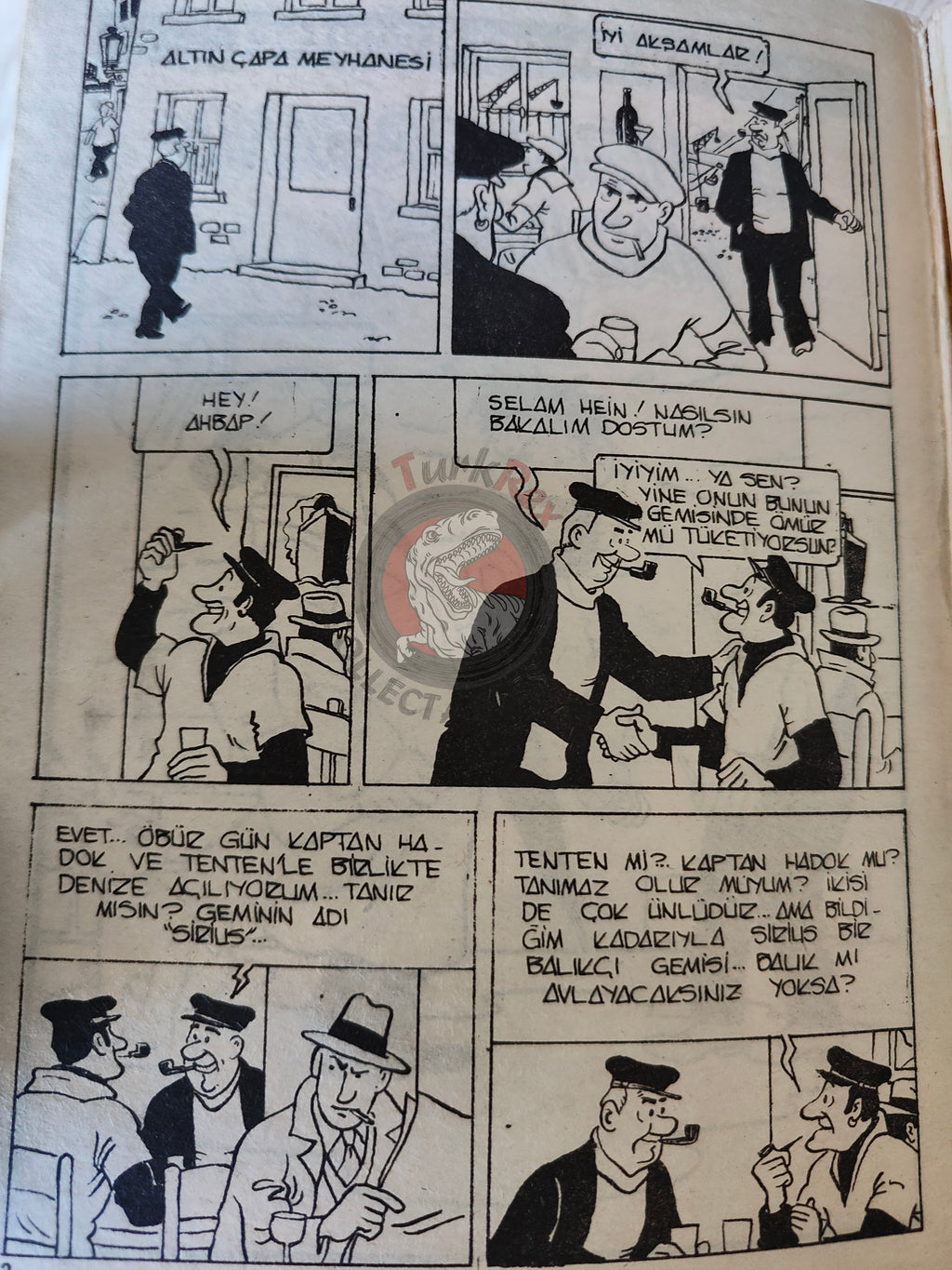 Tintin –  Red Rackham's Treasure mid 1980s Turkish Edition Comic Turkey 1