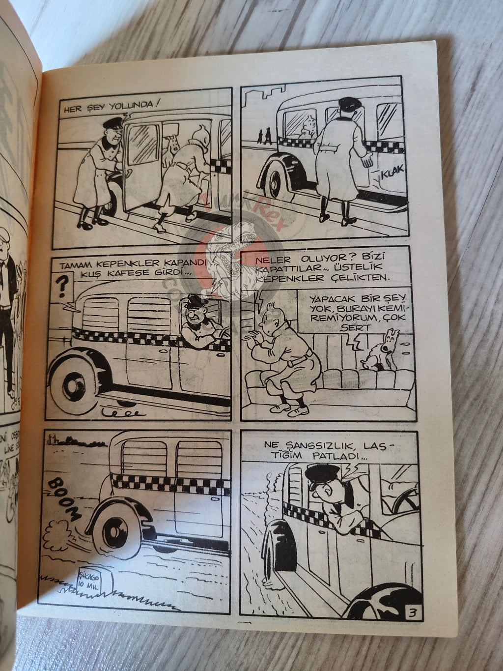 Tintin – Tintin in America mid 1980s Turkish Edition Comic Turkey 2