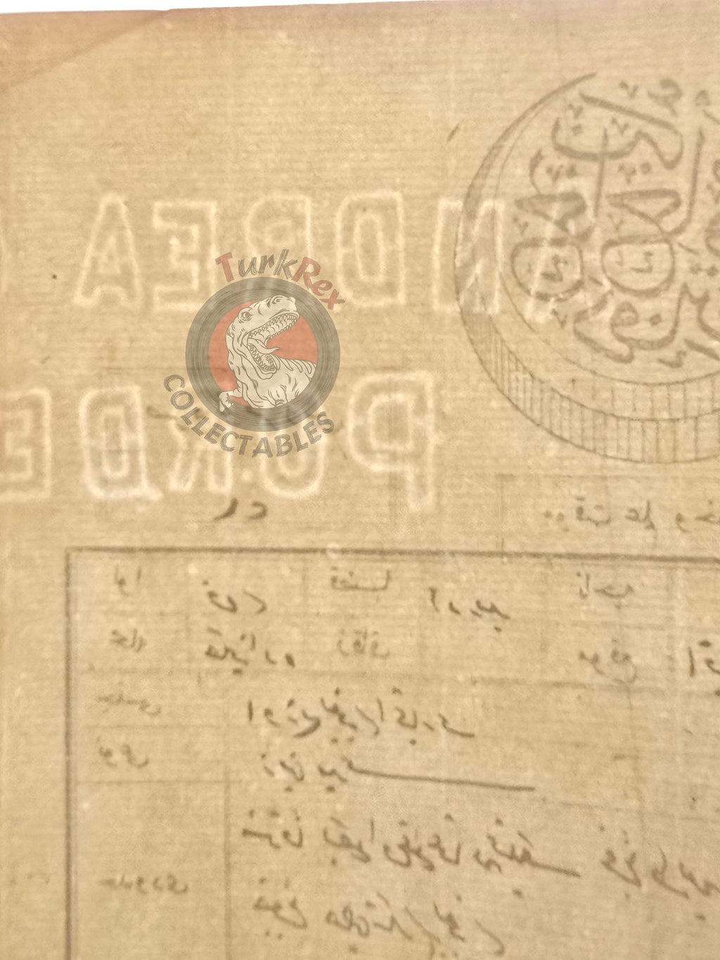 Ottoman 1904 Land Deed Vineyard in Edremit Balıkesir Title Muslim Citizens Watermark Andrea Galvani Pordenone 2
