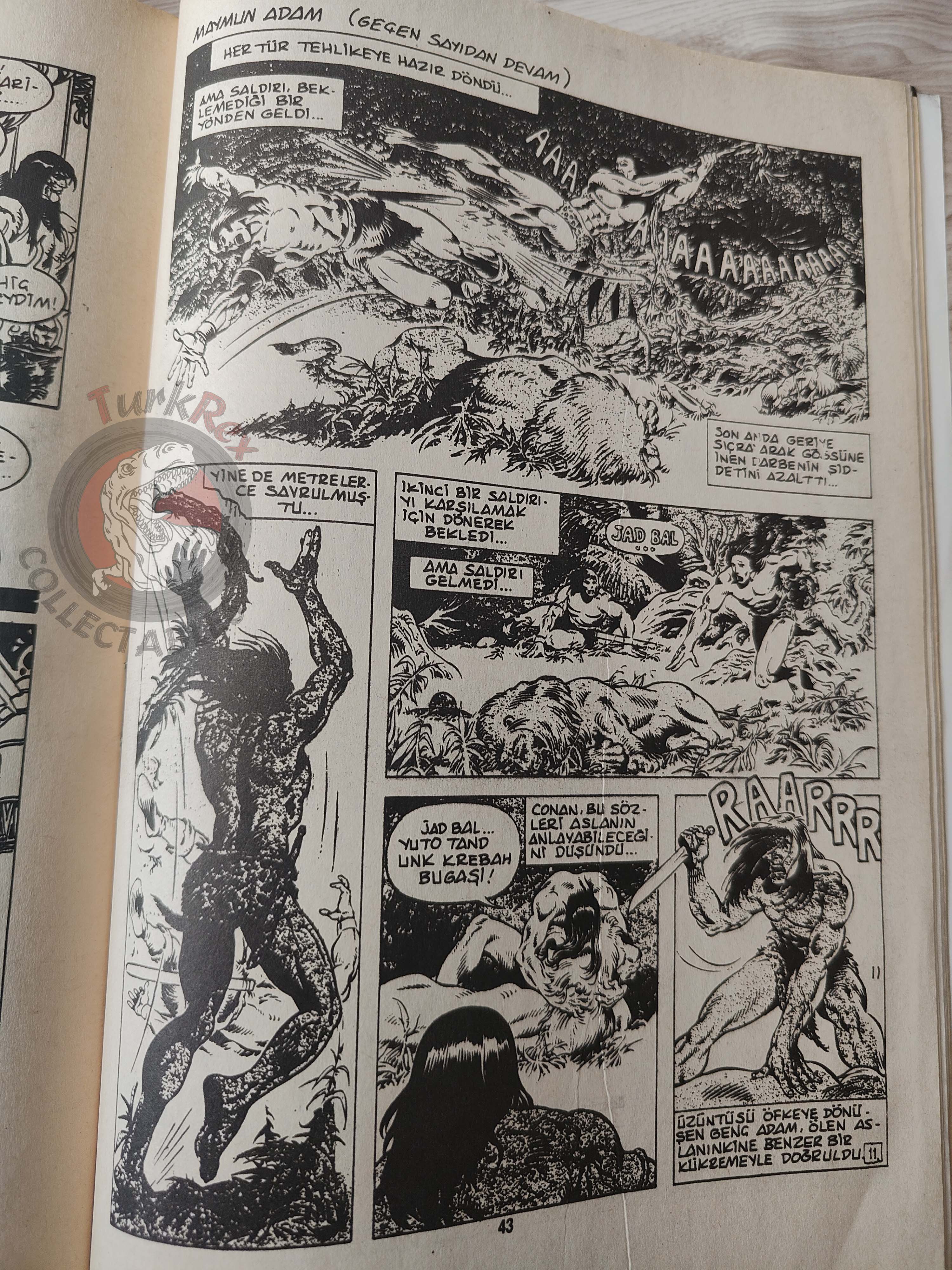 Conan & Tarzan #199 1994 Turkish Comic Turkey