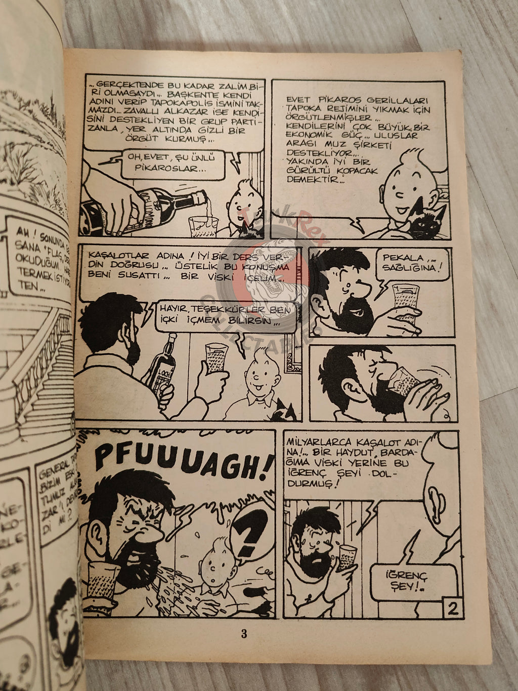 Tintin – Tintin and the Picaros 1980s Turkish Edition Comic Turkey