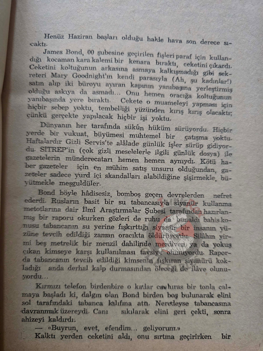 James Bond - The Property of a Lady 1966 1st Turkish Book Turkey Ian Fleming