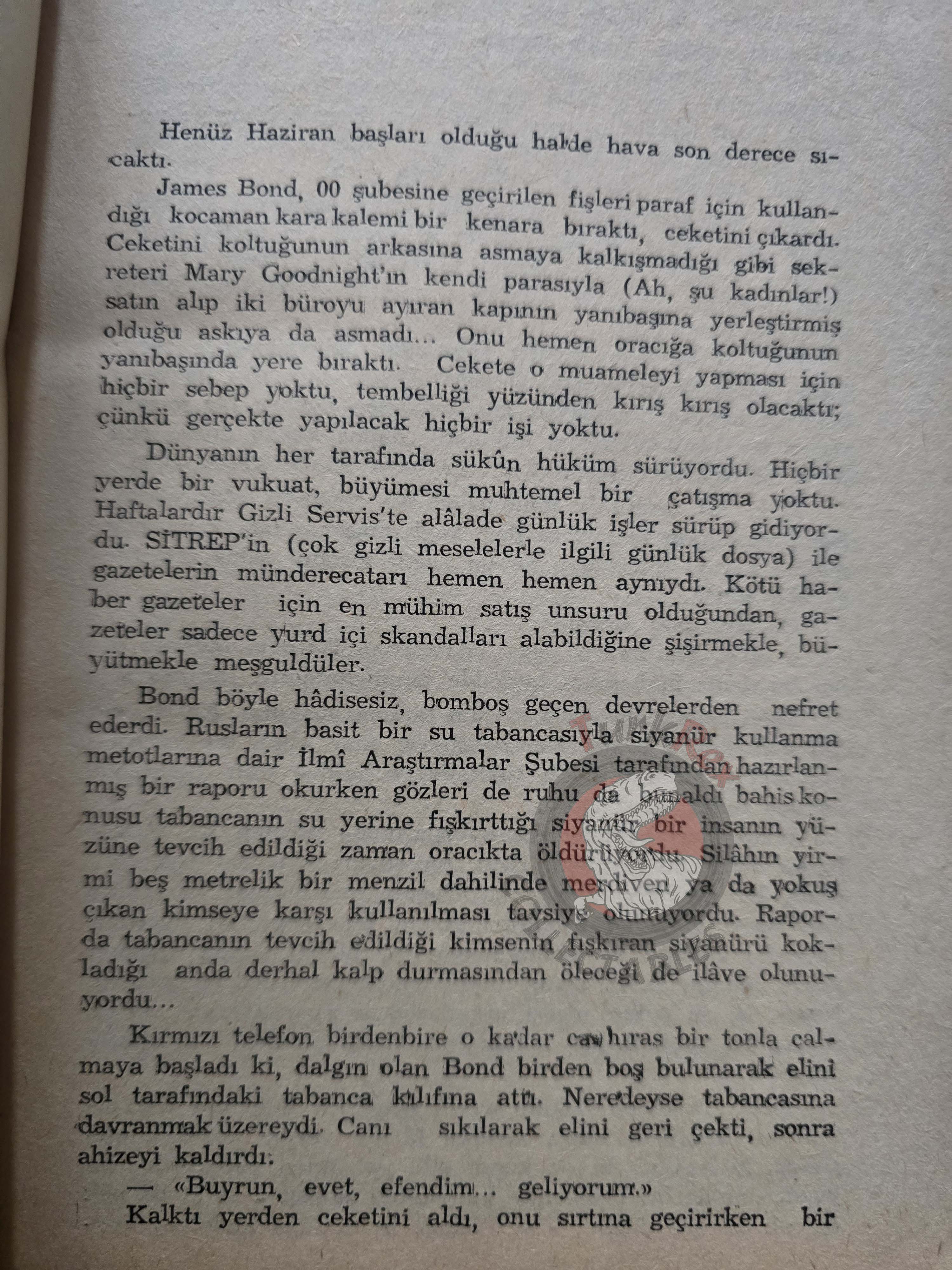 James Bond - The Property of a Lady 1966 1st Turkish Book Turkey Ian Fleming