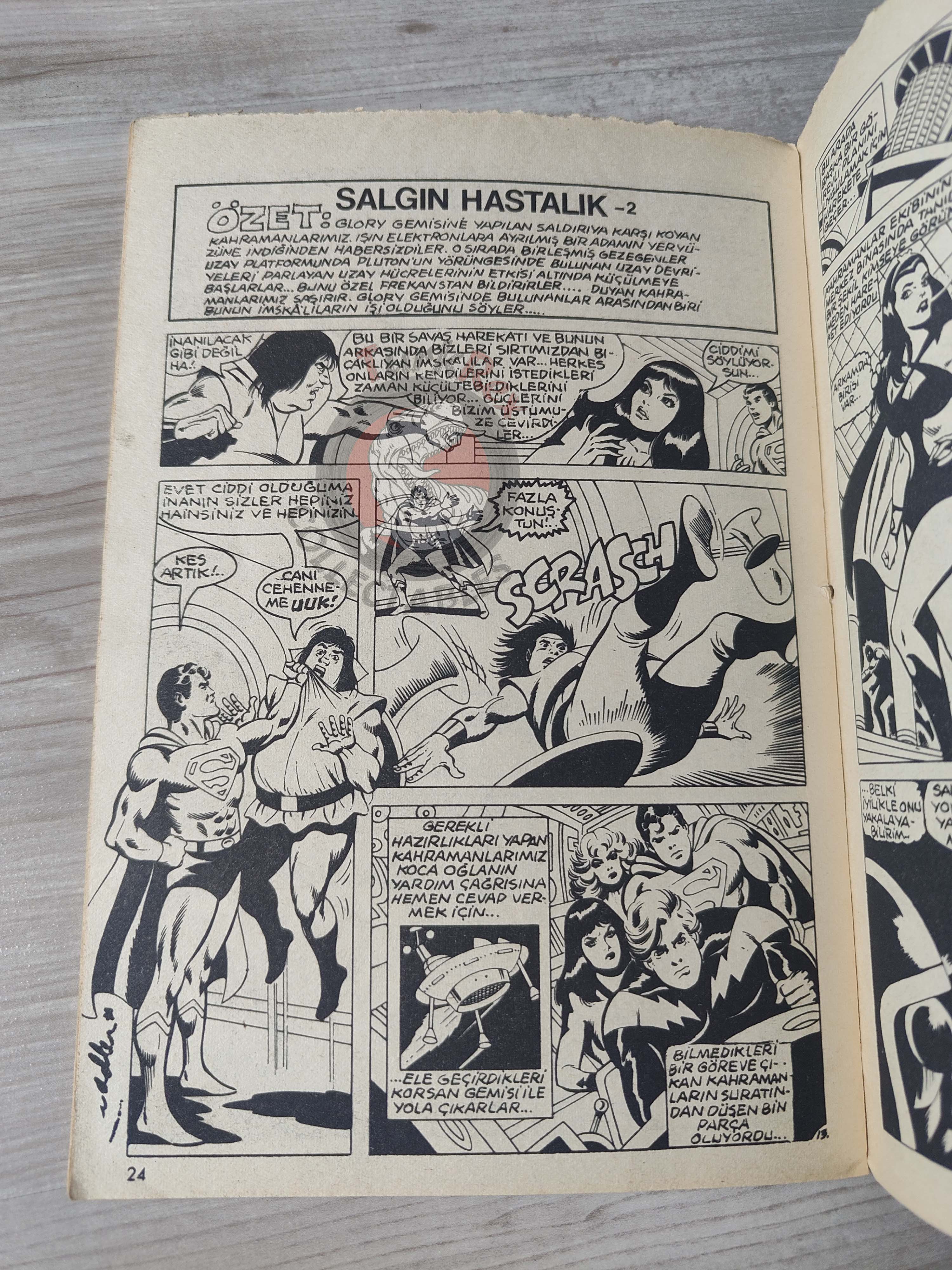 Superman #7 1979 Turkish Comic Turkey #329 Superboy #232 Fuss Pot Norman Mansbridge