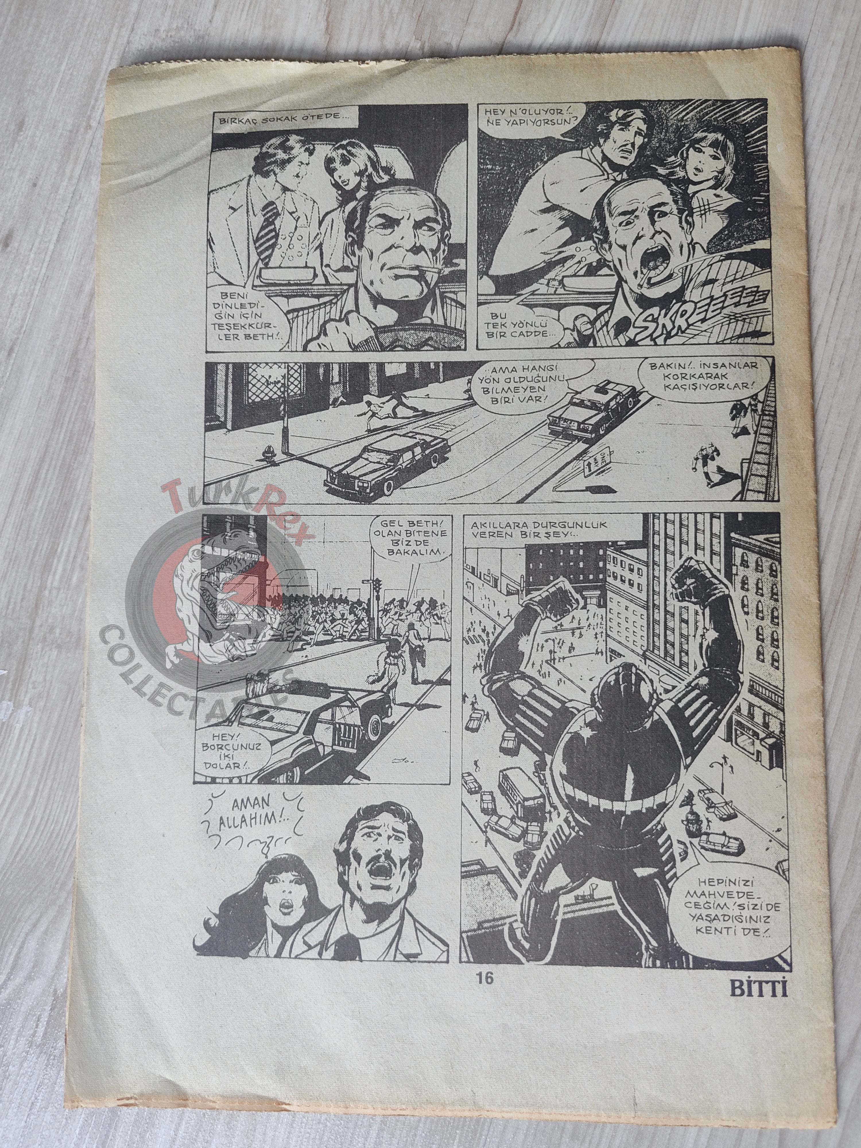 Iron Man #5 Demir Adam 1989 Turkish Comic Turkey #133 #134 Newspaper Giveaway