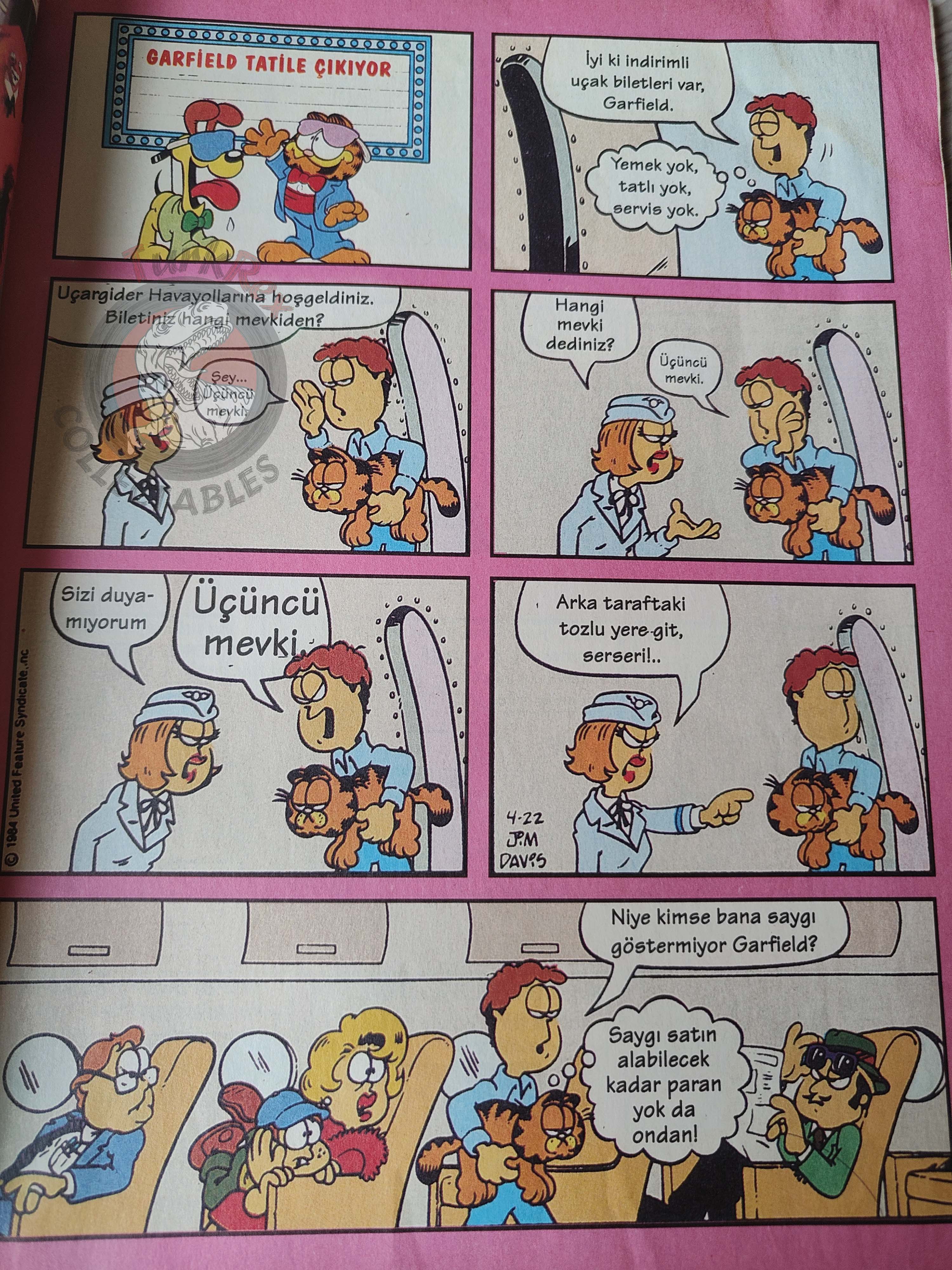 Garfield #1 1996 Turkish Magazine Comic Turkey