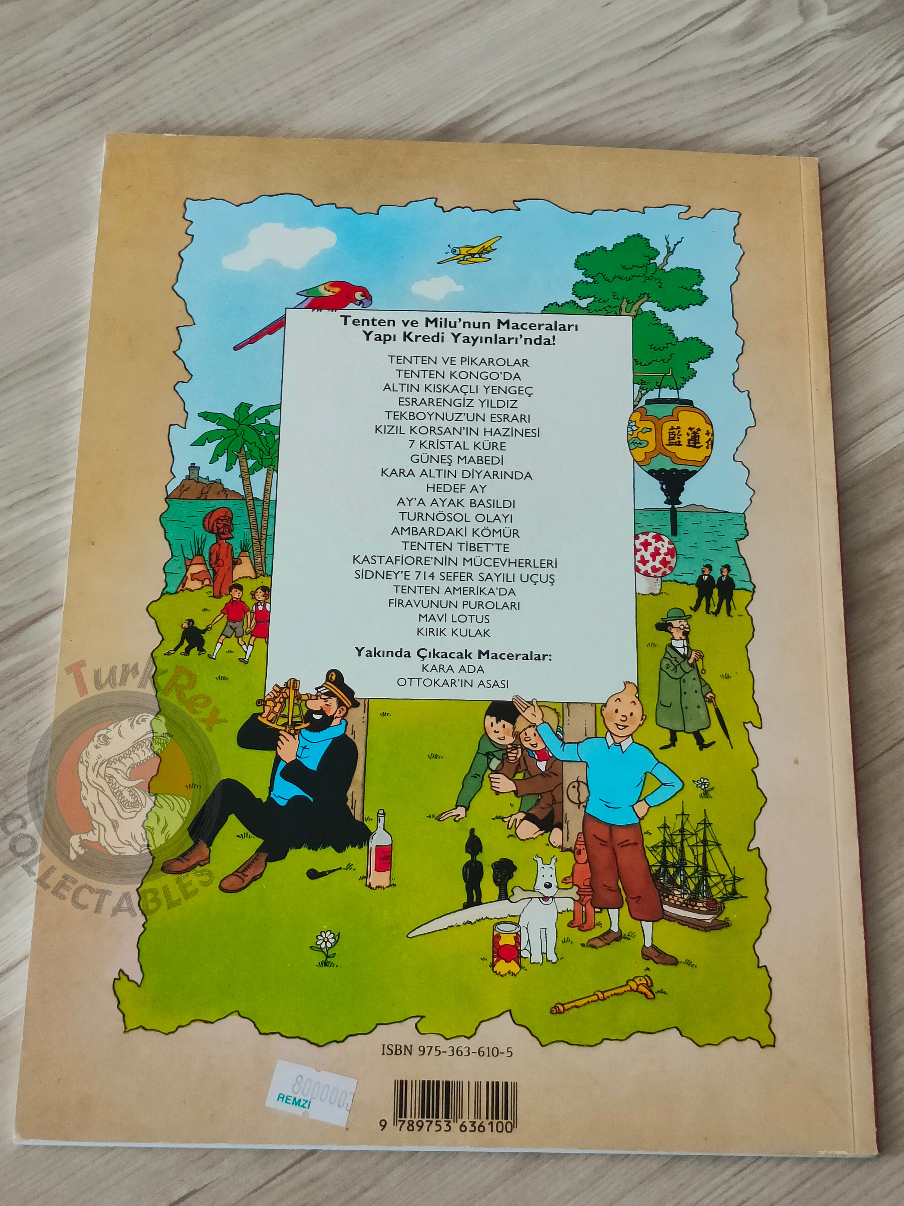 Tintin – The Blue Lotus 1997 Turkish Edition Comic Turkey 1st YKY