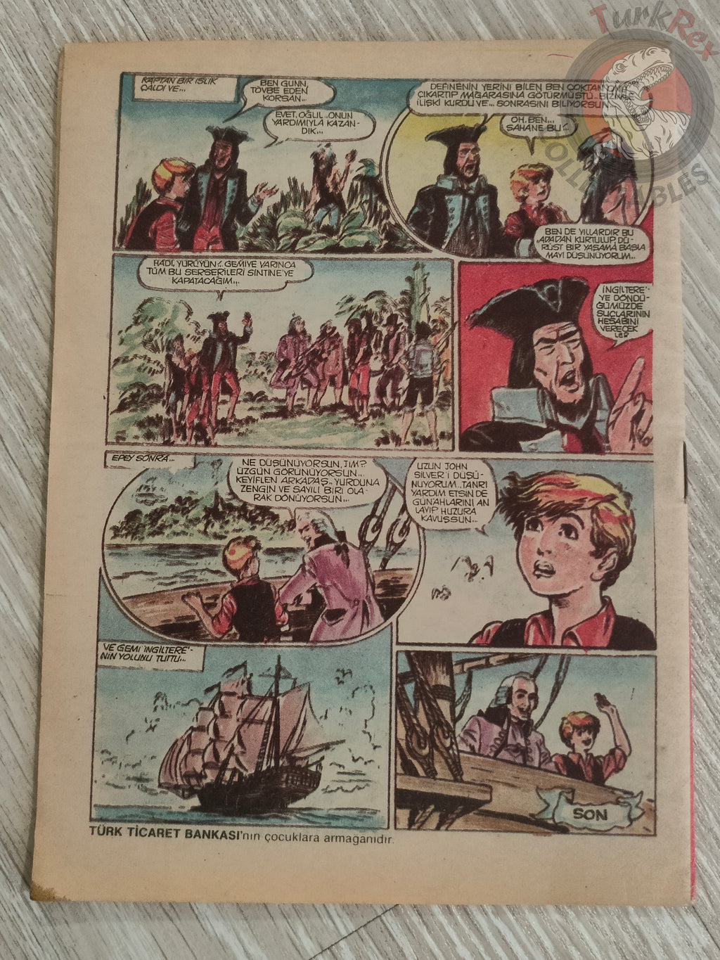 Treasure Island – Robert Louis Stevenson Turkish Comic Turkey Grandes Aventuras