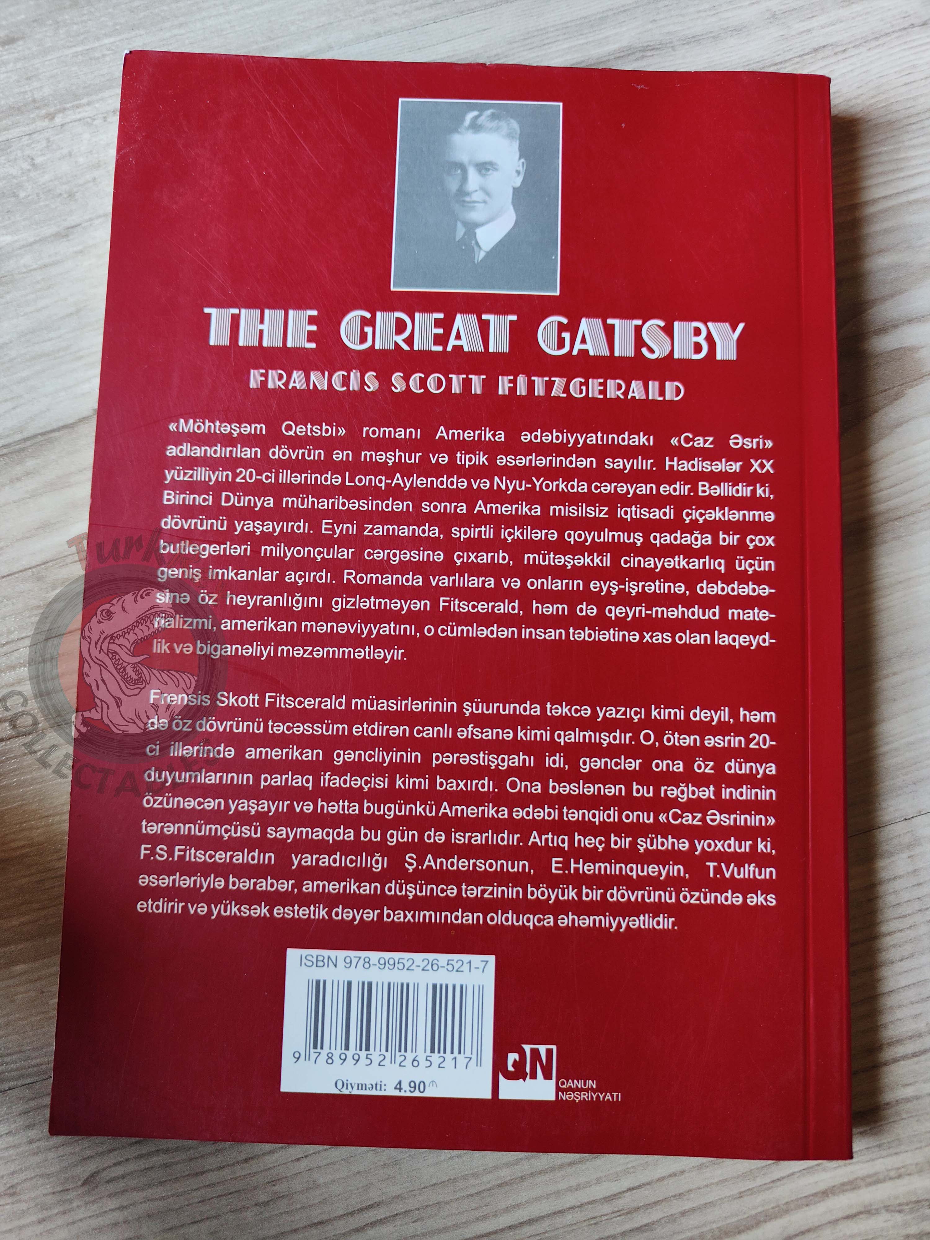 F. Scott Fitzgerald  – The Great Gatsby 2013 Azerbaijani Book Azerbaijan
