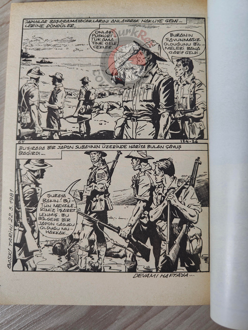 War Picture Library #4 1981 Turkish Comic Turkey WW2 stories