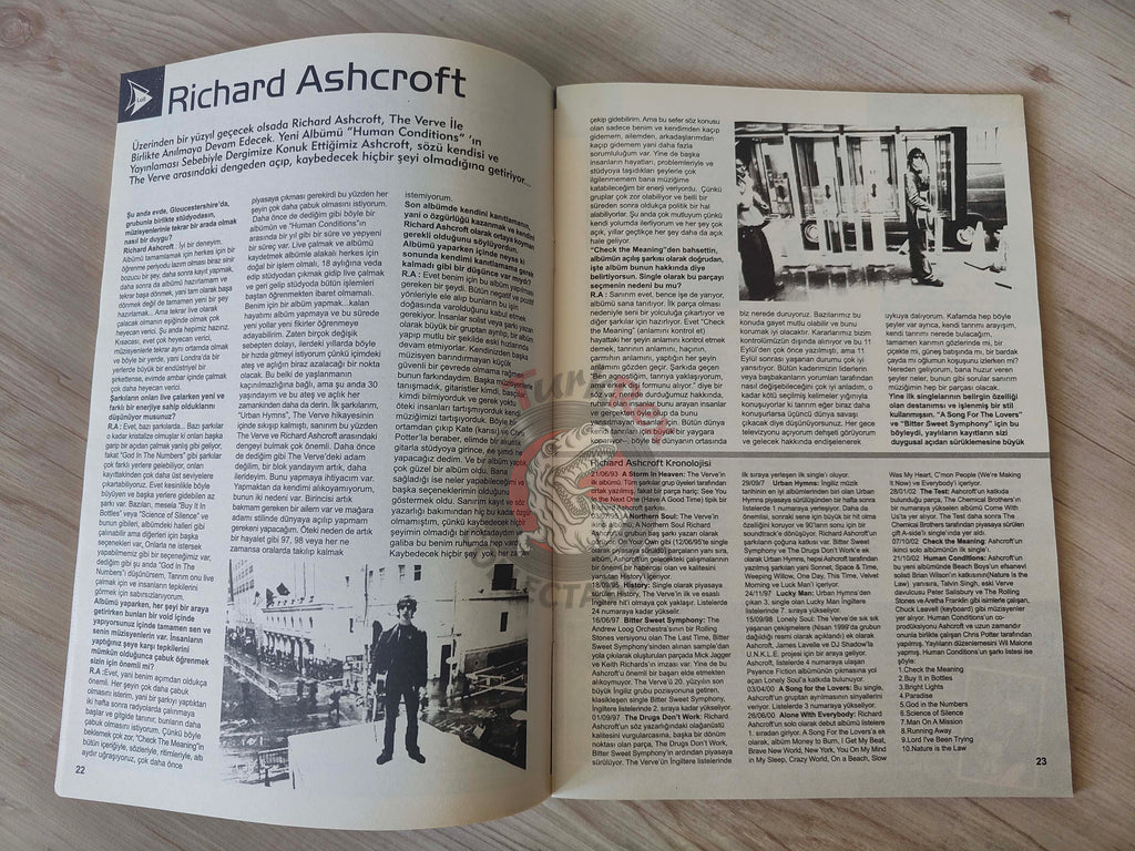 Lull 2002 Richard Ashcroft Turkish Mag Turkey The Verve Jimi Hendrix Clash Foo Fighters