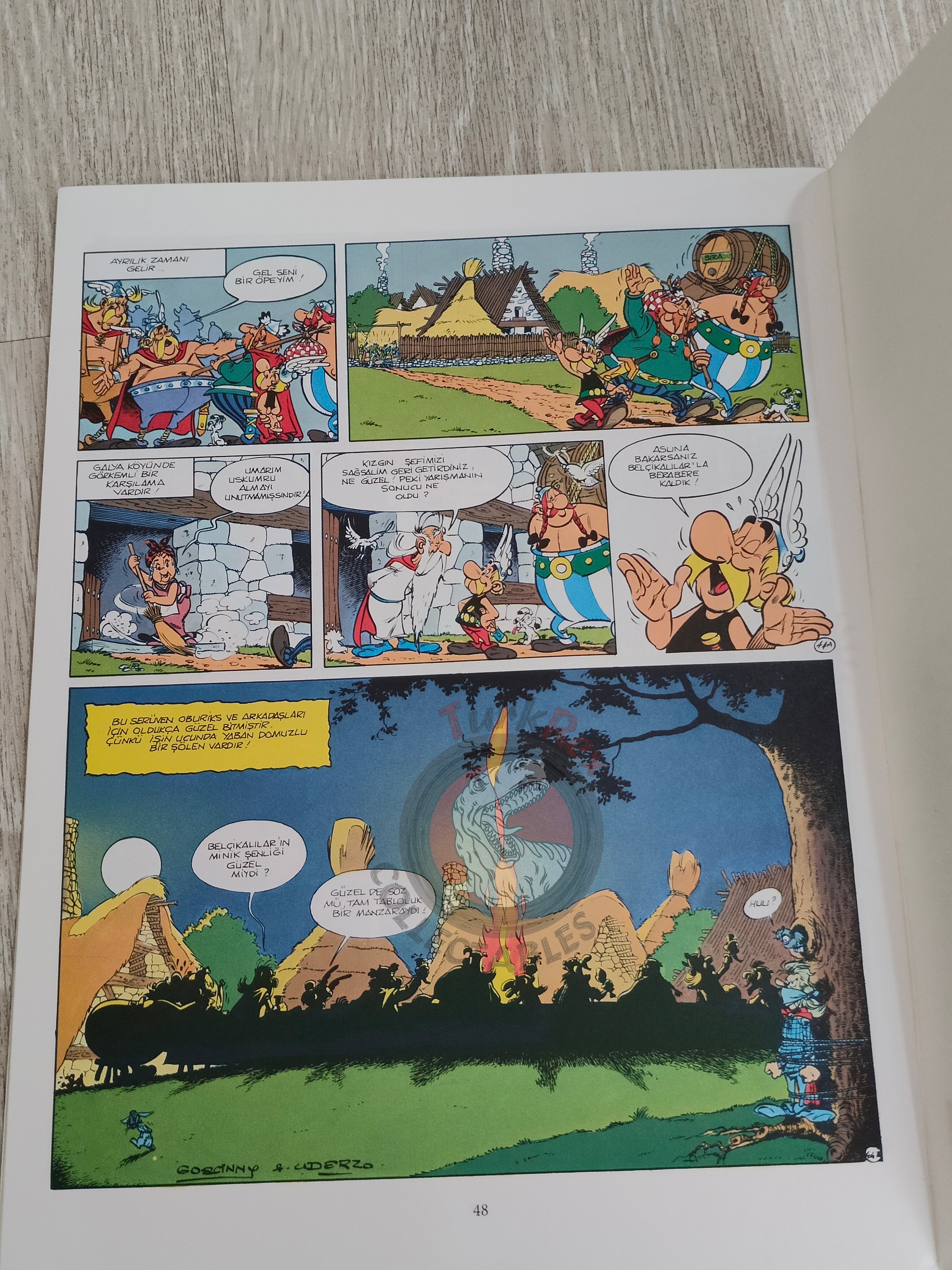 Asterix – Asterix in Belgium 1996 1st Edition Turkish Edition Comic Turkey