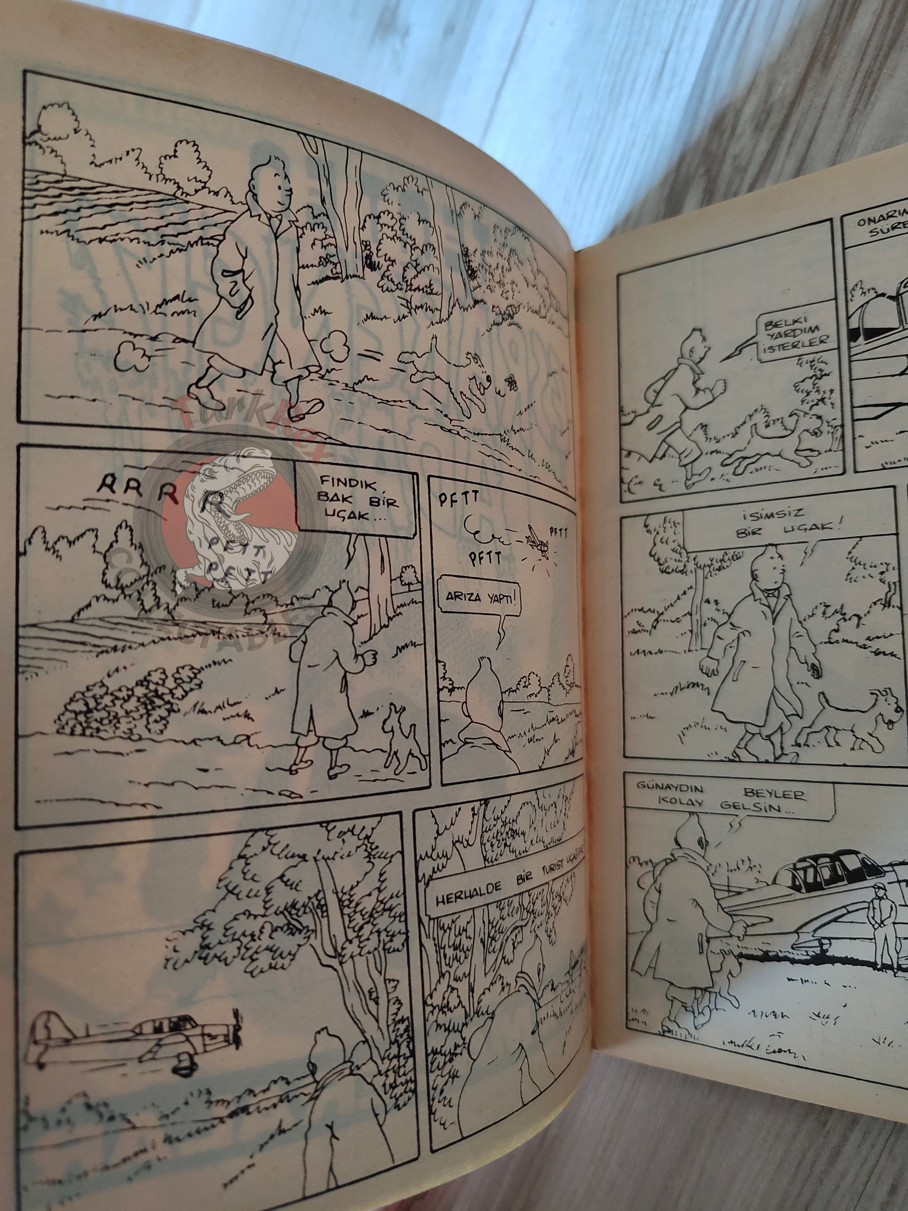 Tintin – The Black Island mid 1980s Turkish Edition Comic Turkey 2