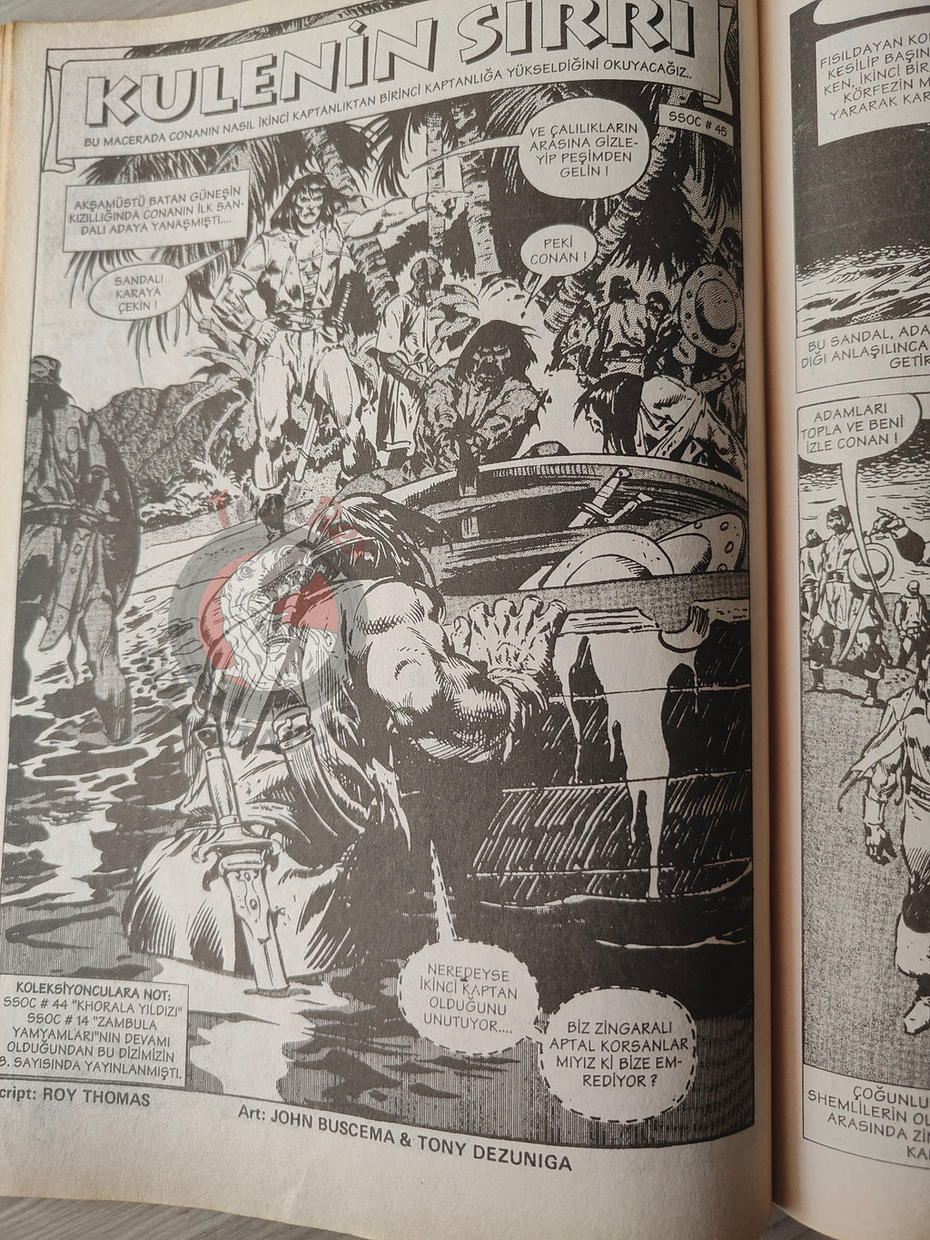Conan #26 The Savage Sword of Conan #43 #45 Turkish Comic Turkey