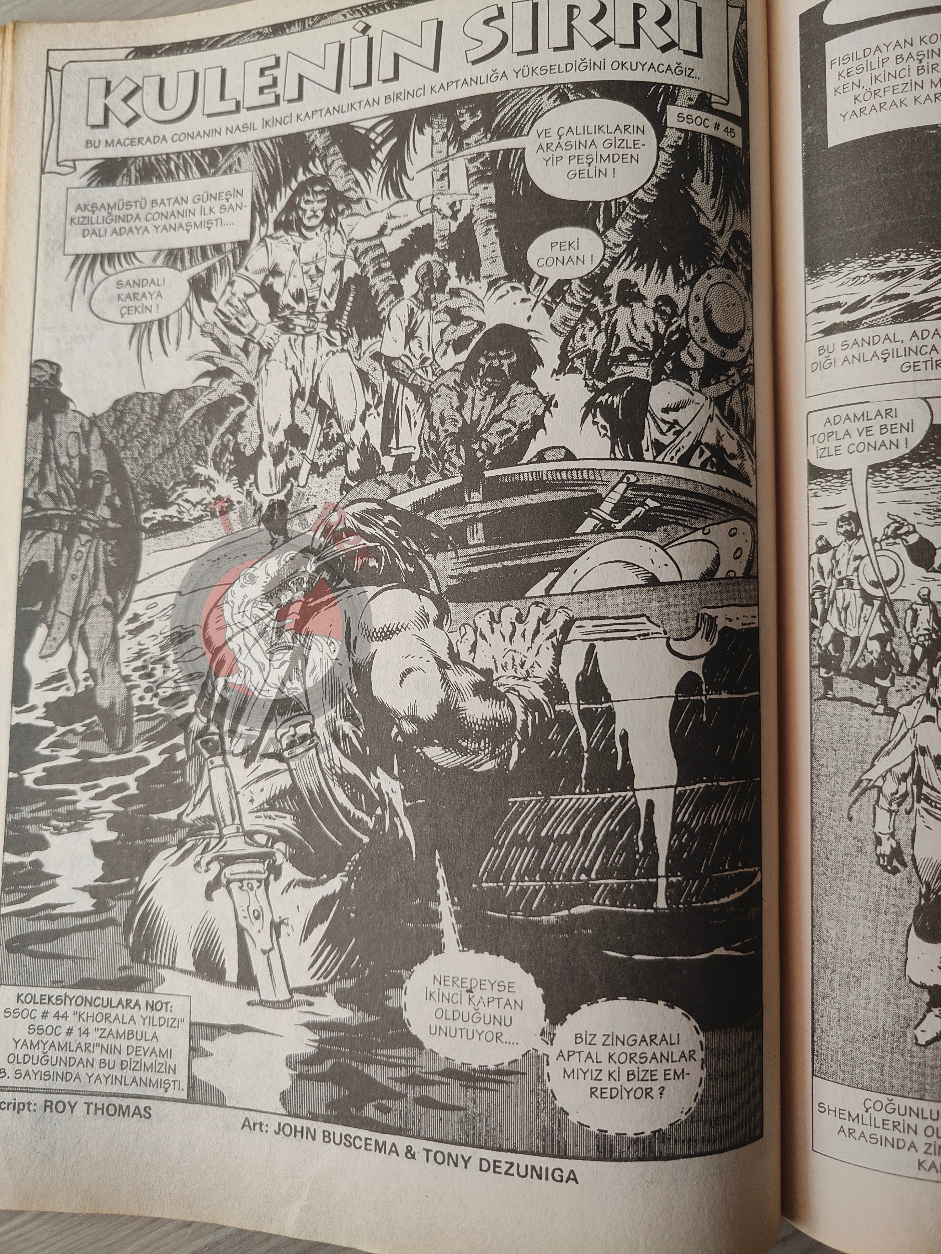 Conan #26 The Savage Sword of Conan #43 #45 Turkish Comic Turkey