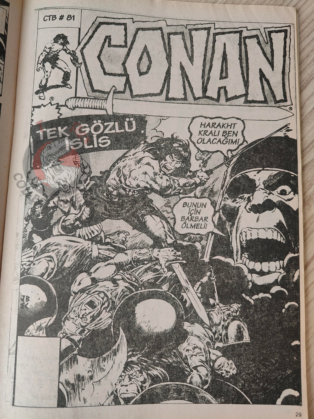 Conan The Barbarian #7 2001 Turkish Comic Turkey #80 #81 #82