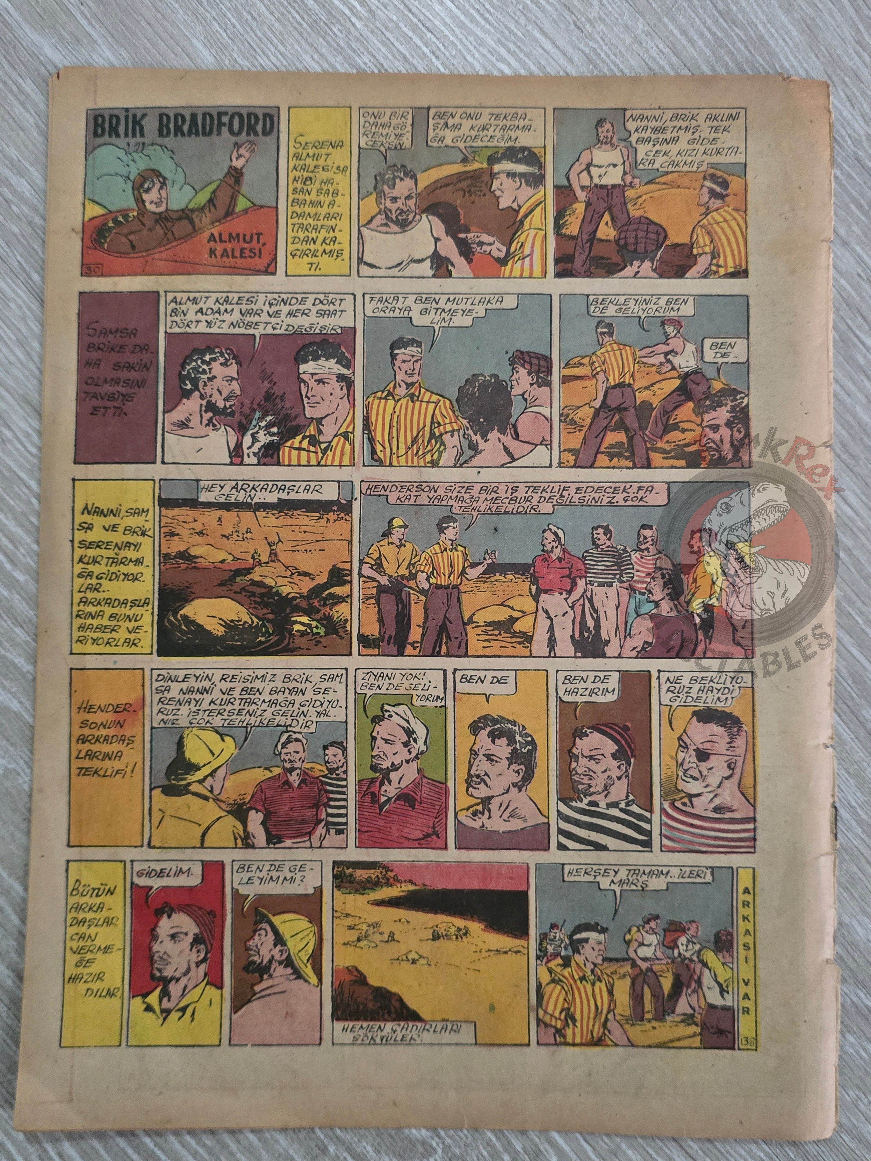 1001 Roman #138 1942 Turkish Comic Turkey Phantom Mandrake King of the Royal Mounted