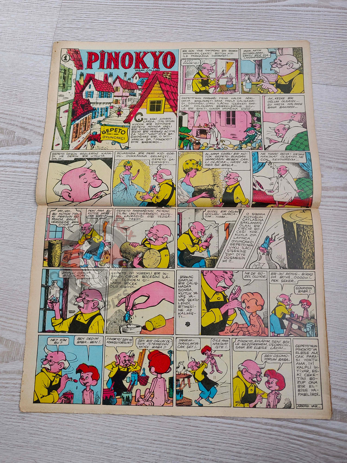 Doğan Kardeş 1969 Magazine #35 Turkish Comic Turkey Pinocchio, Captain Scarlet, Lady Penelope