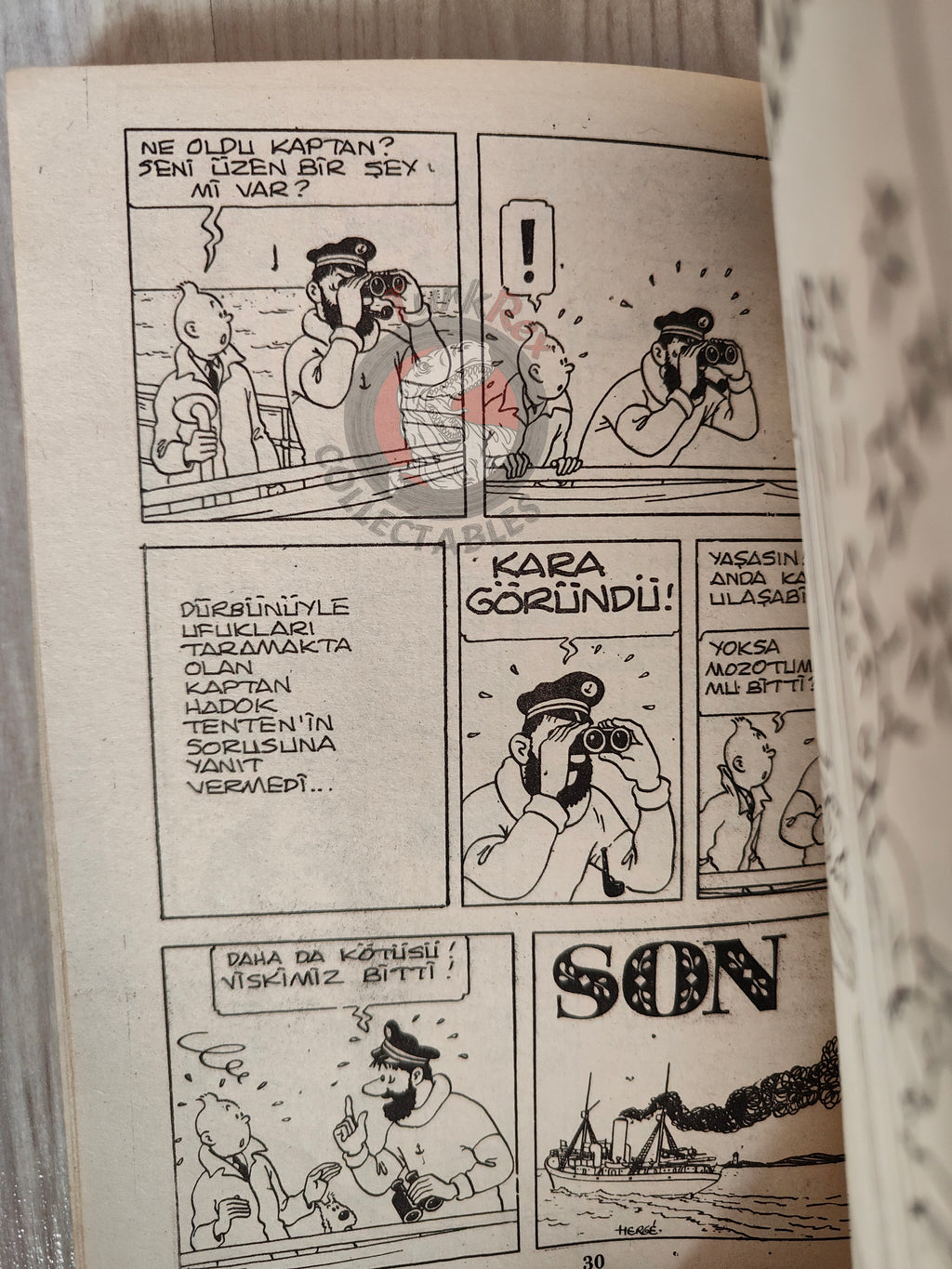 Tintin – The Calculus Affair & The Shooting Star 1980s Turkish Edition Comic Turkey
