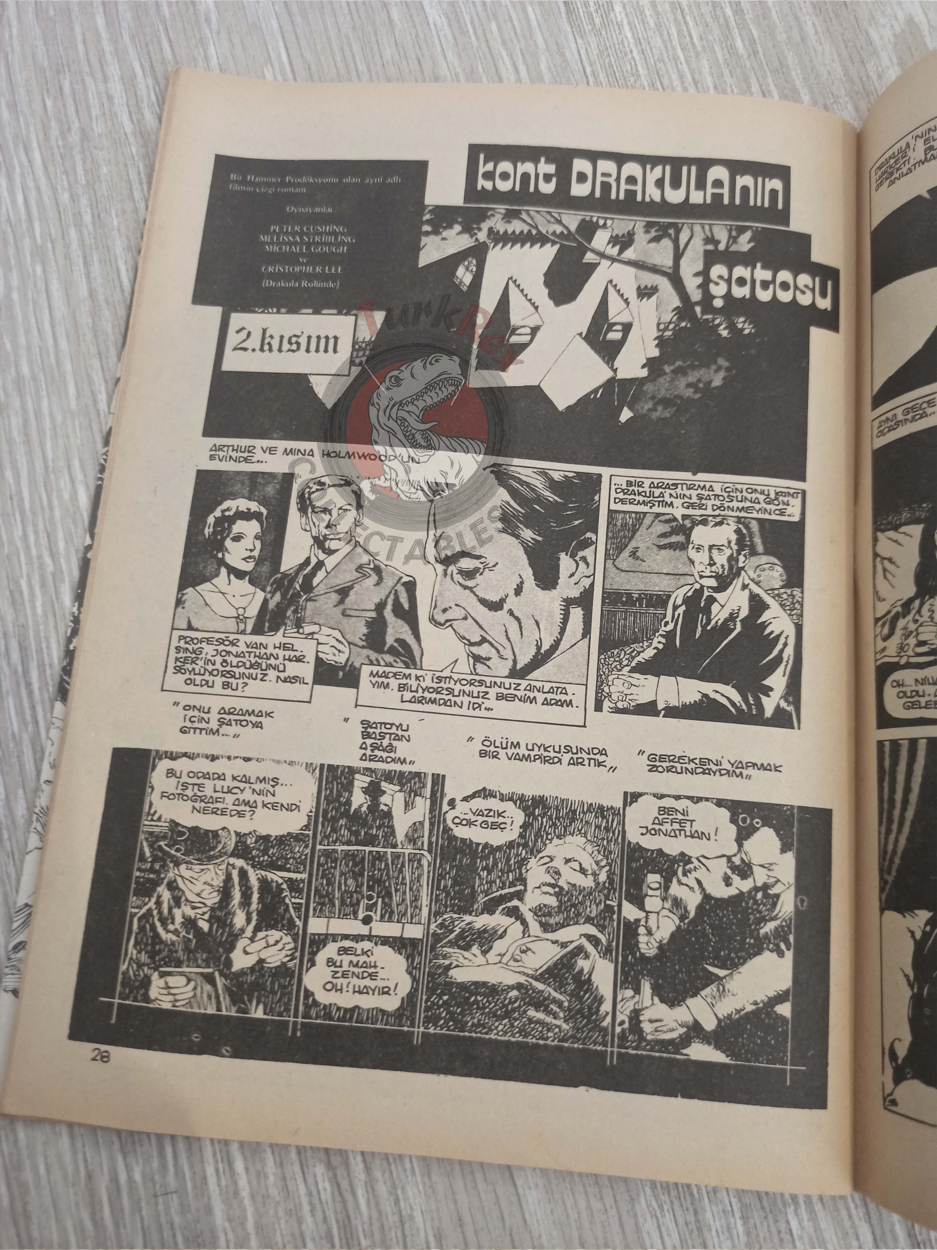 Vampirella #2 1976 Turkish Comic Turkey Warren Publishing cover #12 Dracula