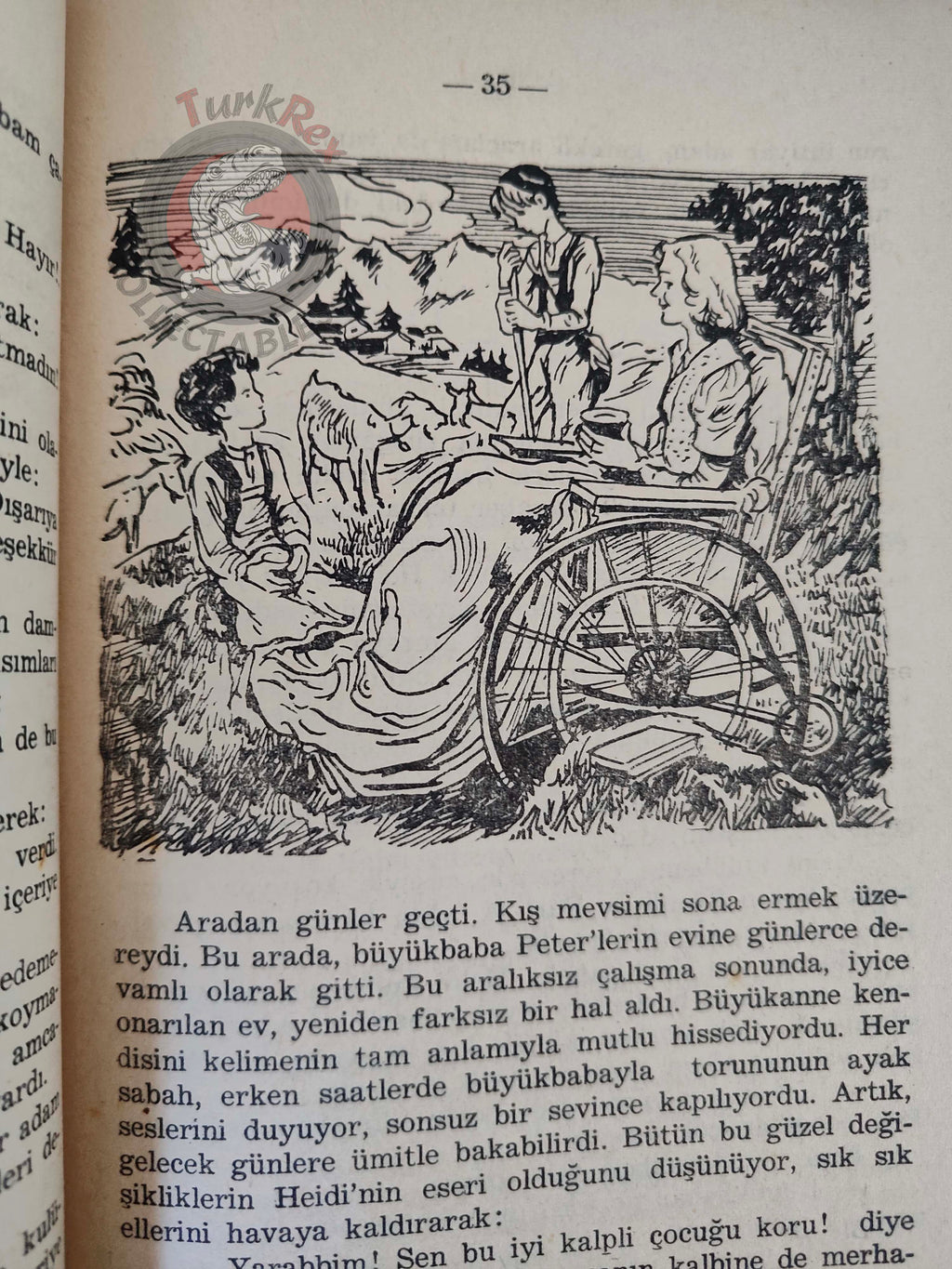 Johanna Spyri – Heidi 1970 Turkish Book Turkey Illustrated
